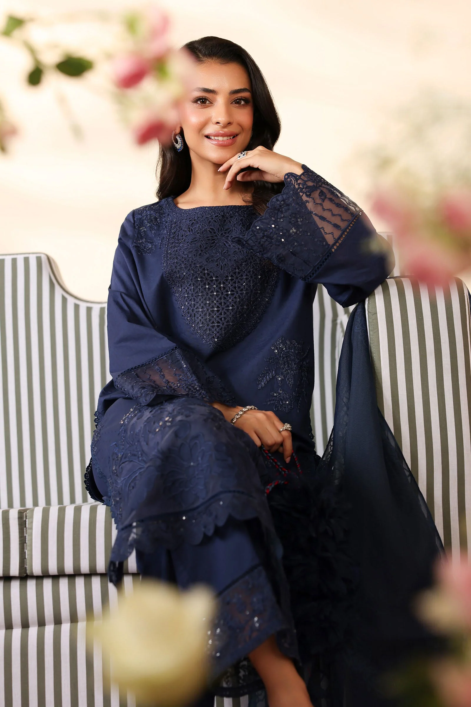 3 Piece Embroidered Dobby Suit 3 3 Piece Embroidered Dobby Suit