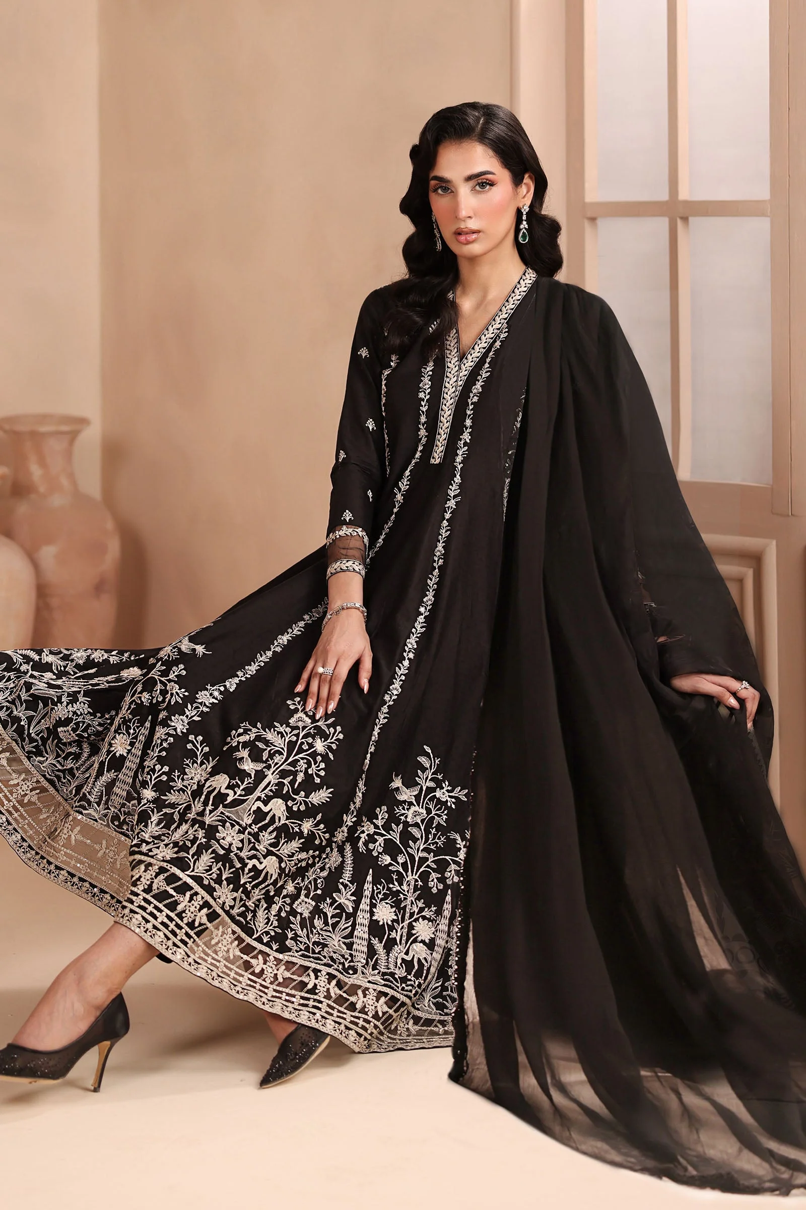 3 Piece Embroidered Dobby Suit 3 3 Piece Embroidered Dobby Suit