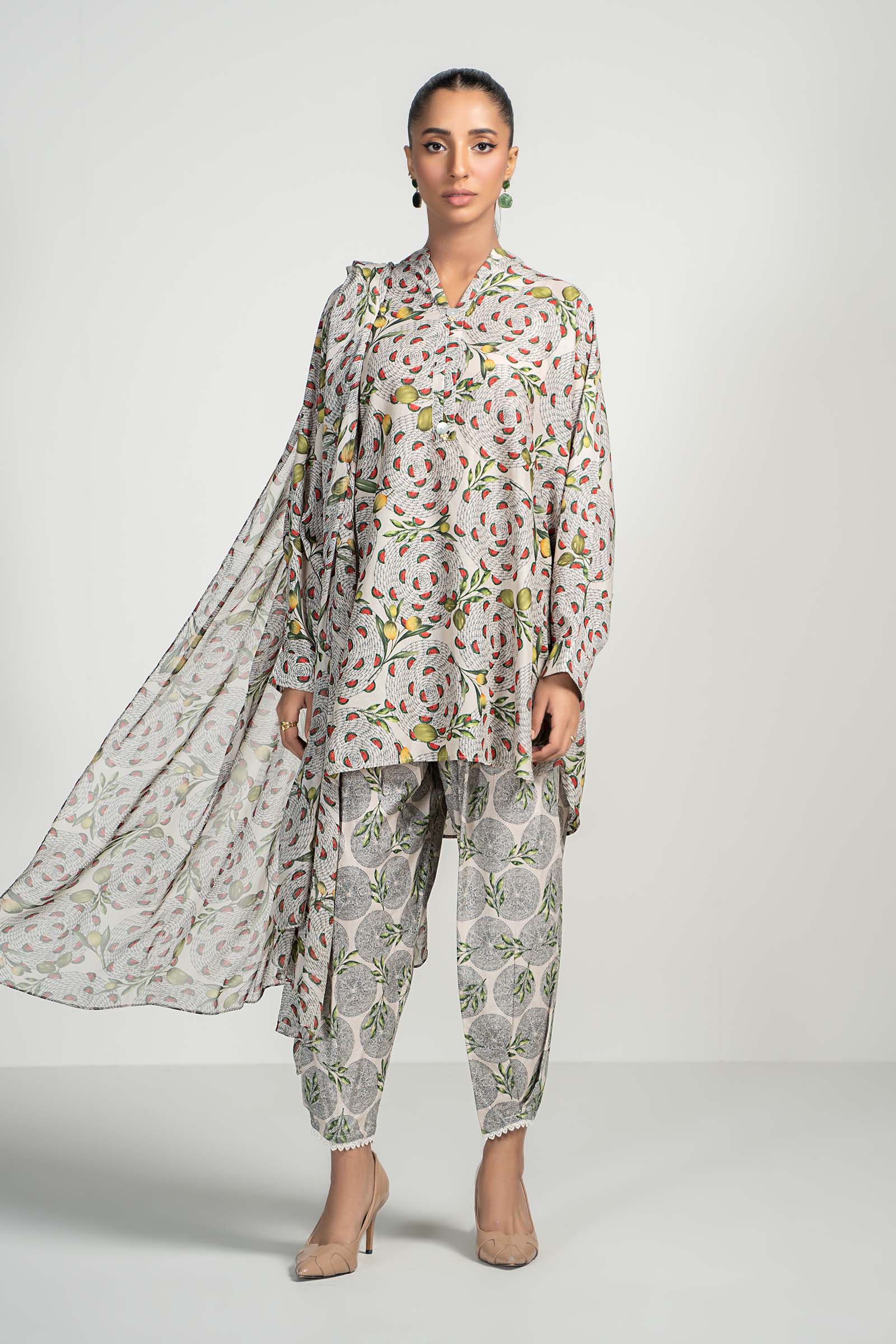 3 Piece Printed Lawn Suit