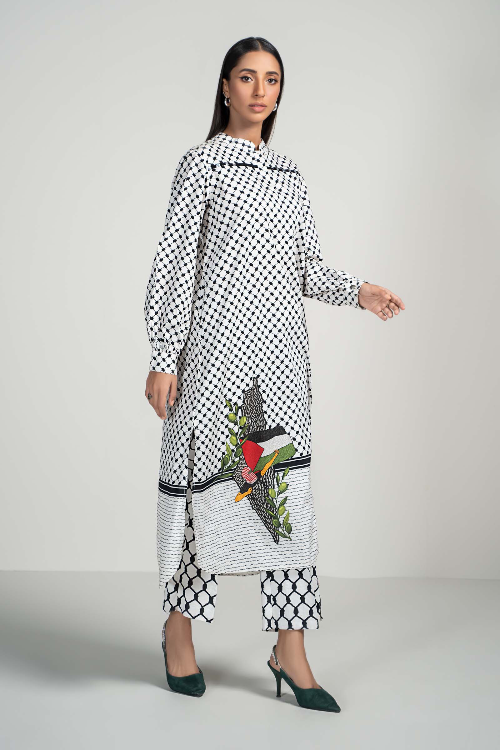 2 Piece Printed Lawn Suit