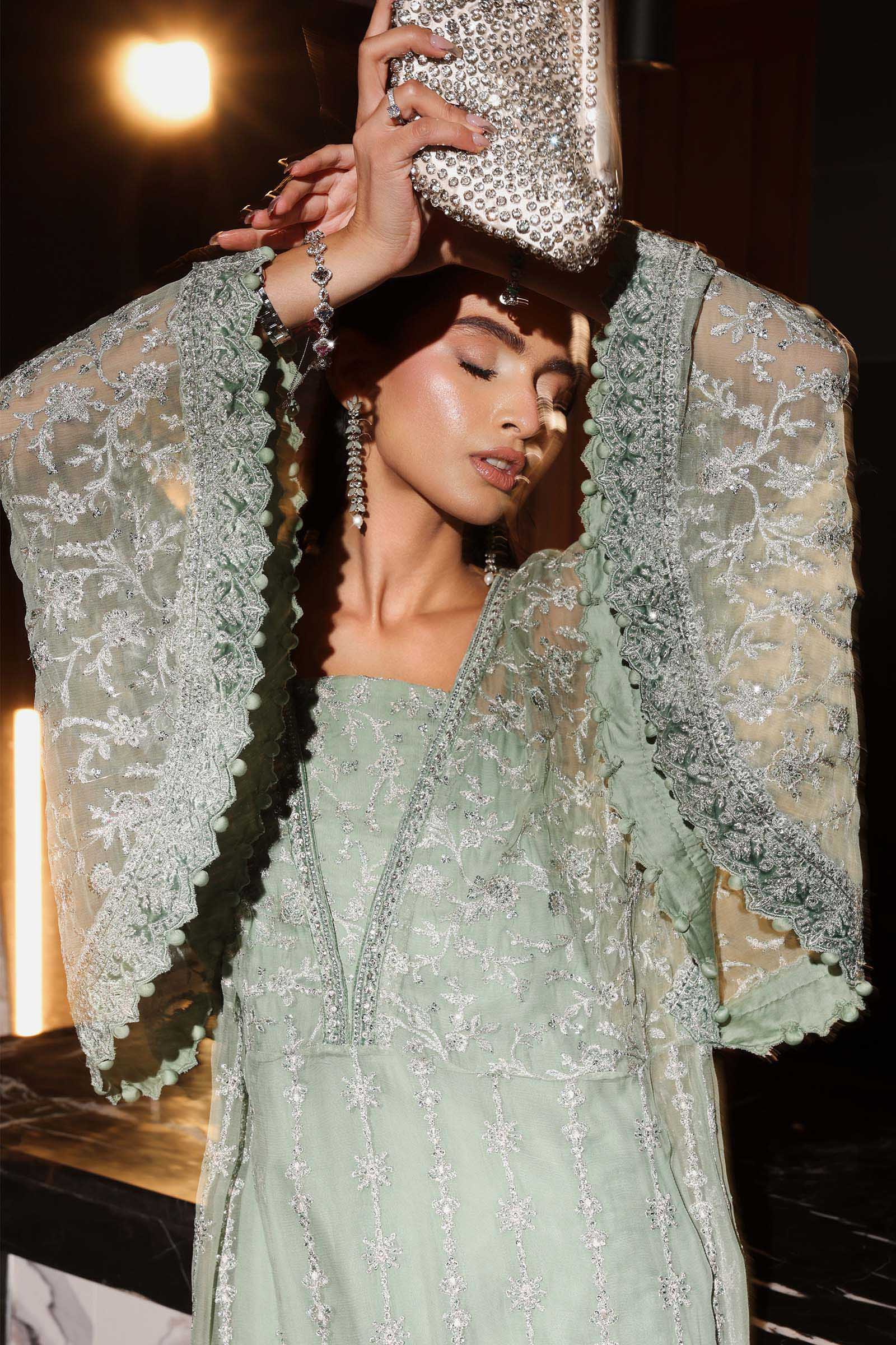 3 Piece Embroidered Bamberg Chiffon Suit