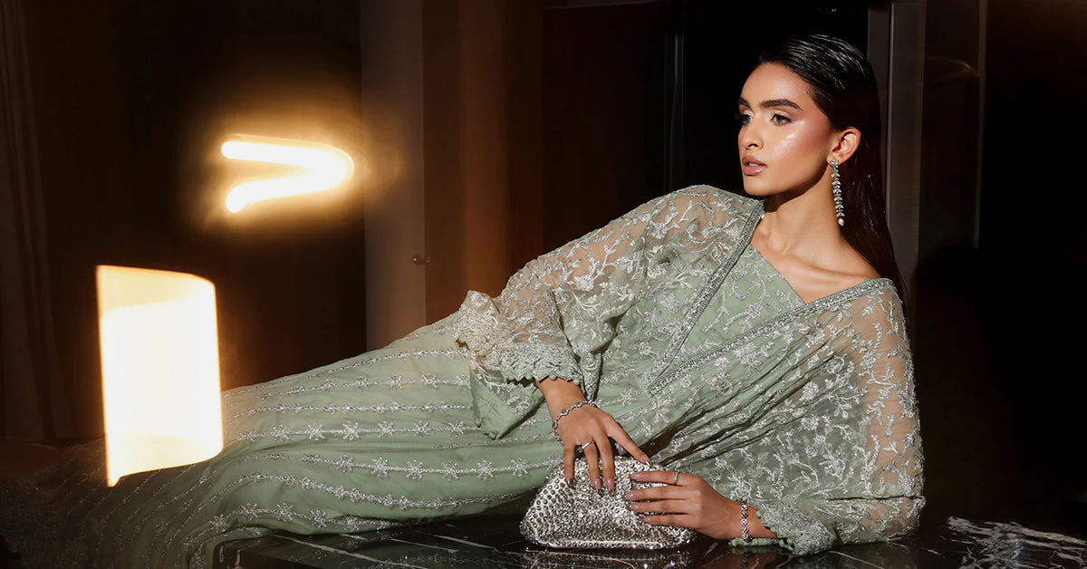 3 Piece Embroidered Bamberg Chiffon Suit