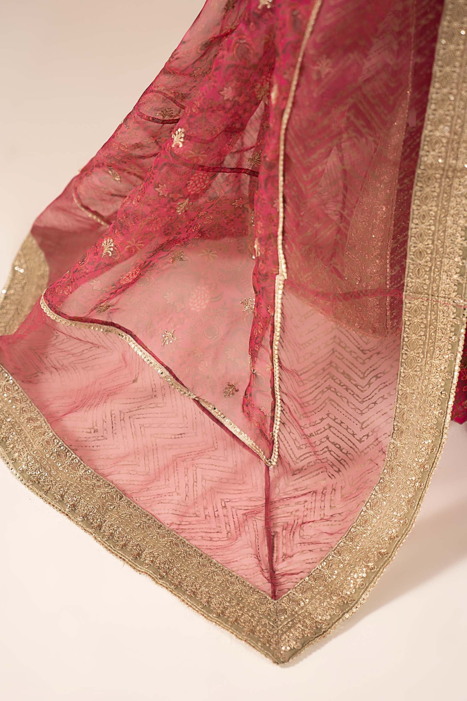 3 Piece Embroidered Net Suit