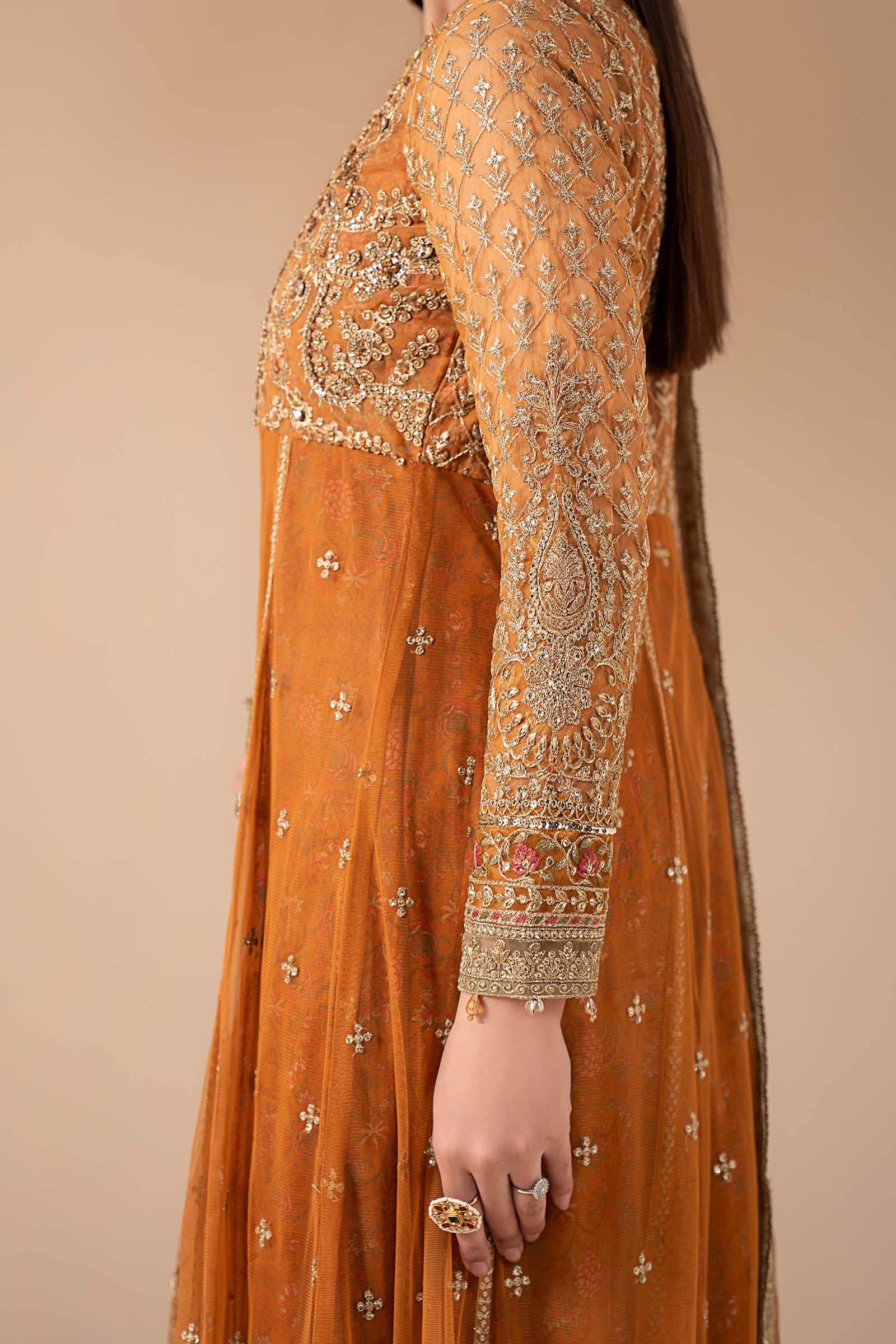 3 Piece Embroidered Net Suit