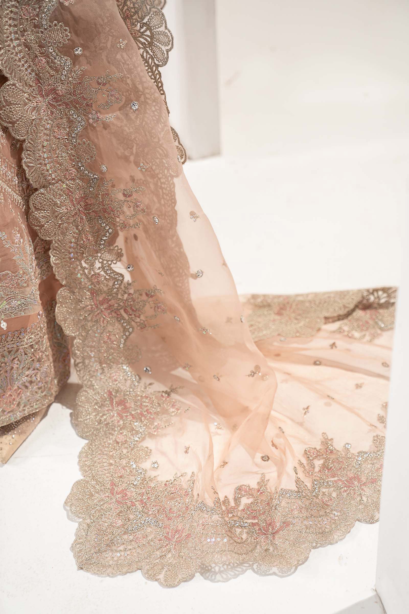 3 Piece Embroidered Organza Suit