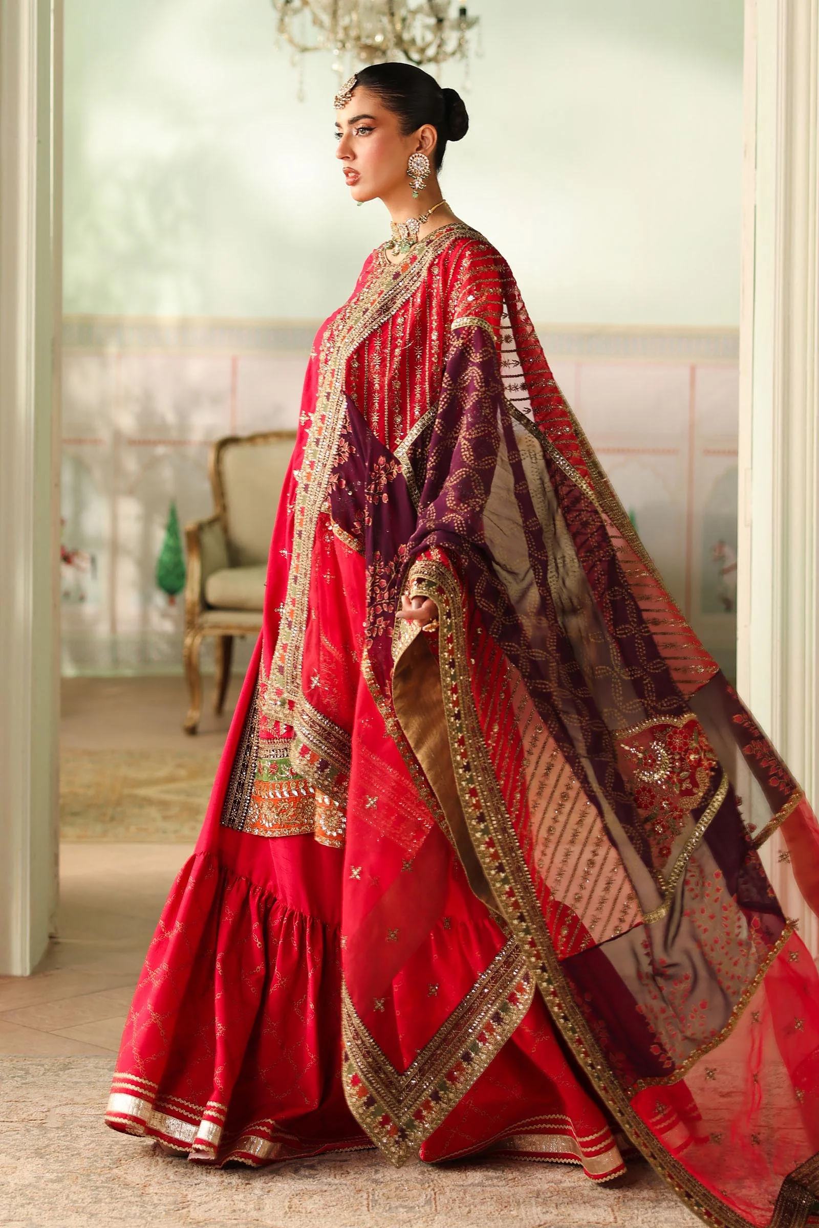 3 Piece Embroidered Bamber Raw Silk Suit 5 3 Piece Embroidered Bamber Raw Silk Suit