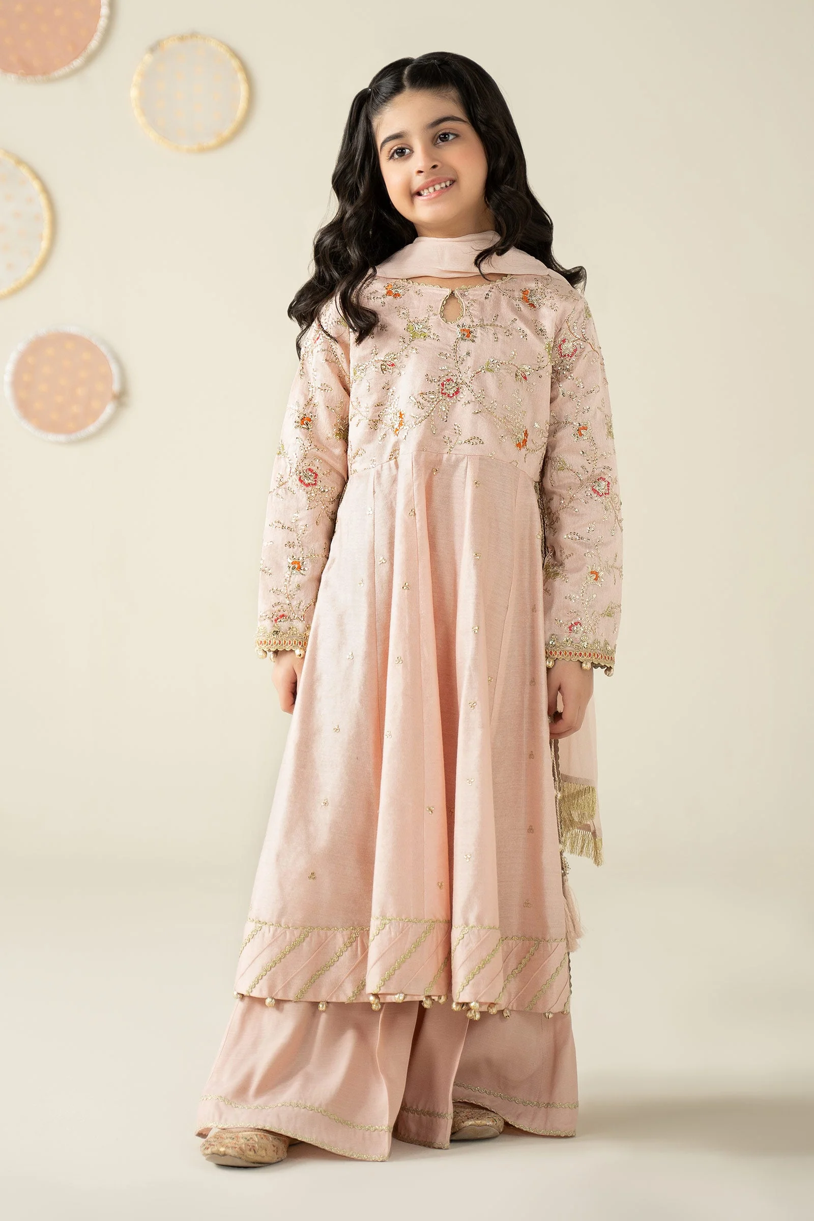 3 Piece Embroidered Cotton Silk Suit