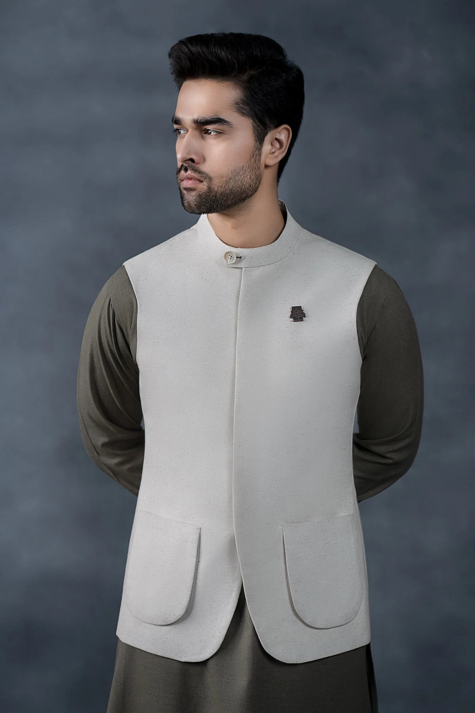 Natural Karandi Waistcoat