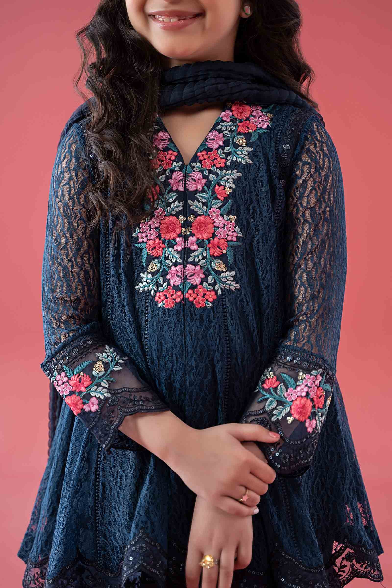 3 Piece Embroidered Chantelle Suit