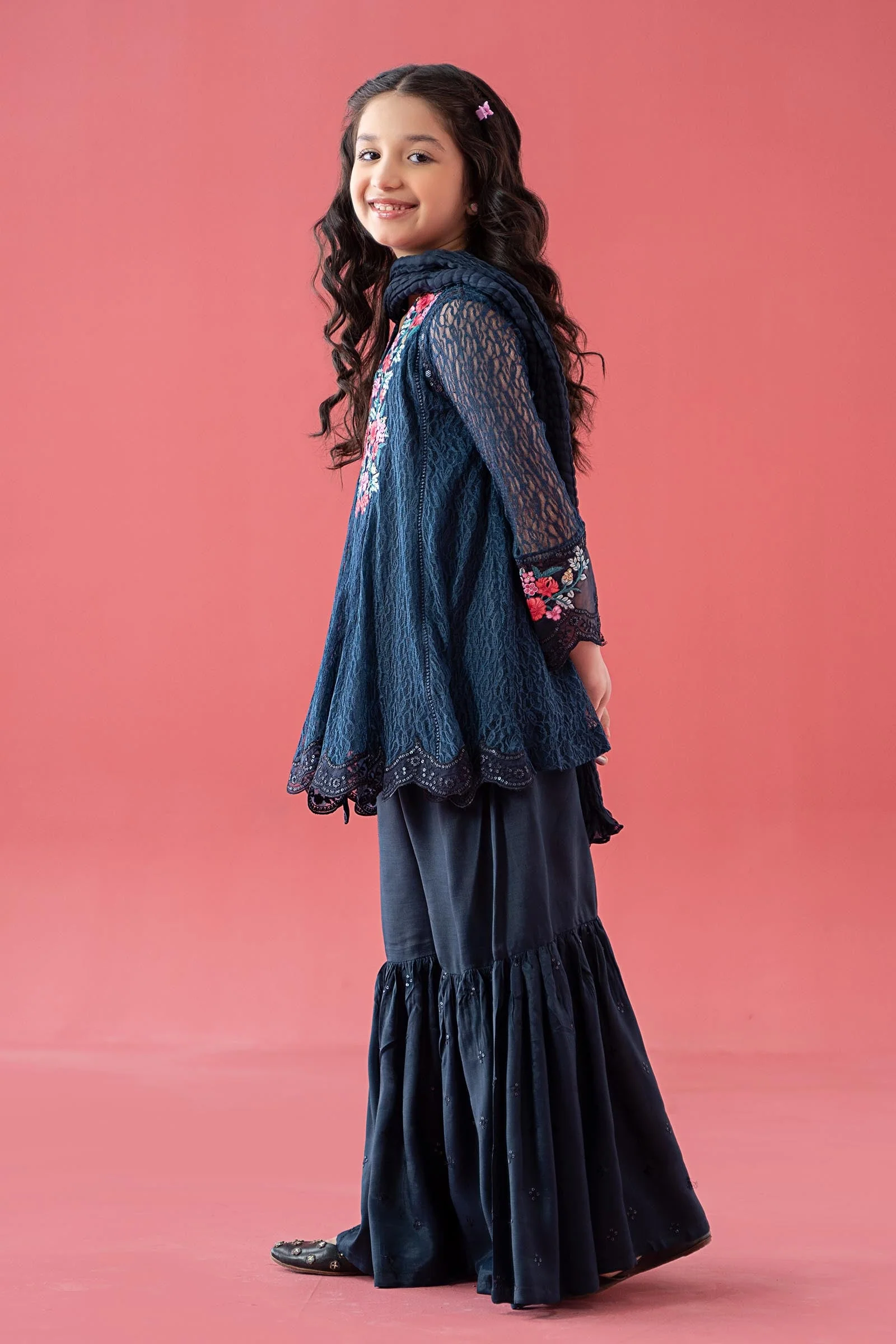 3 Piece Embroidered Chantelle Suit