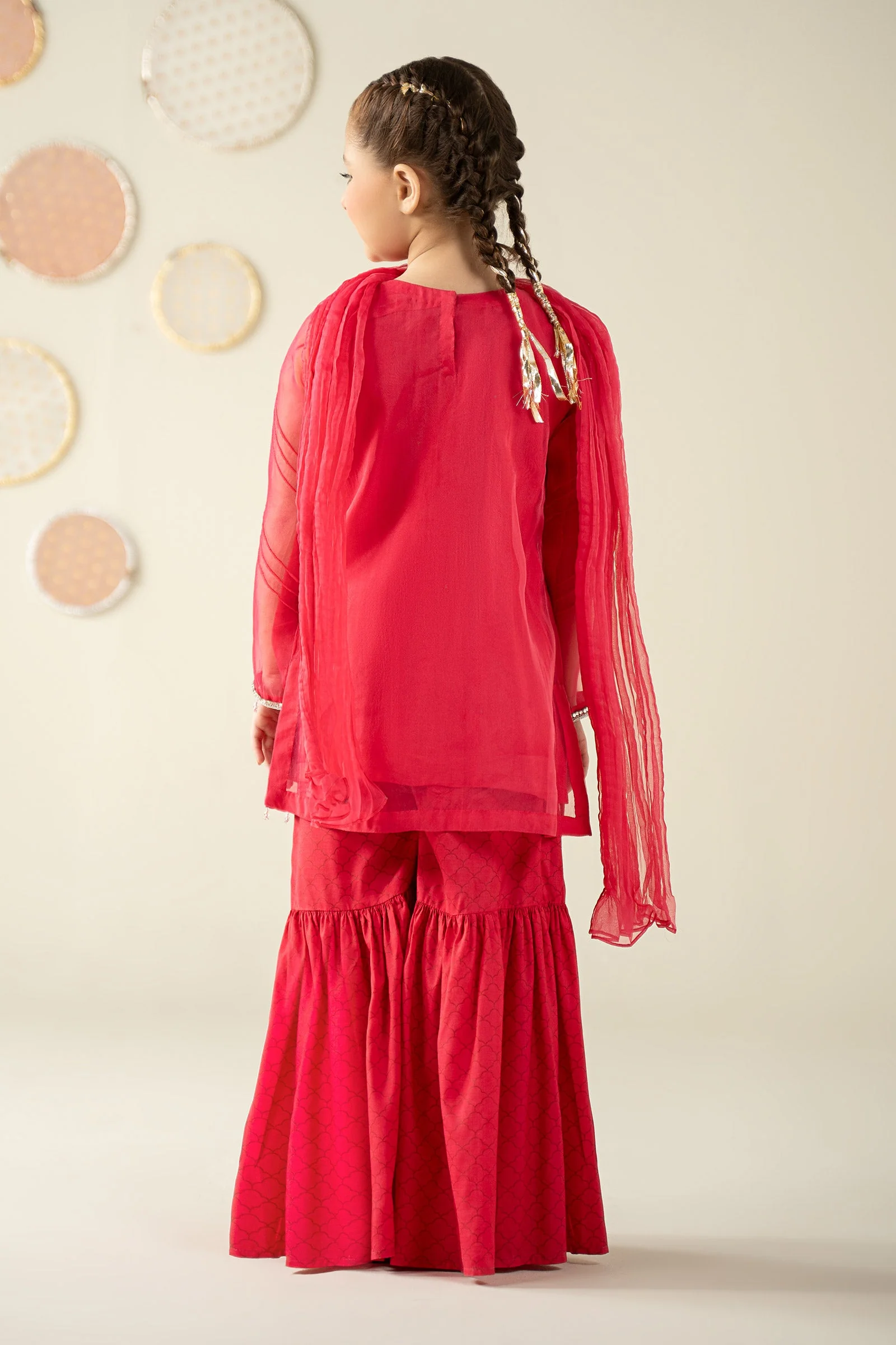 3 Piece Embellished Organza Suit