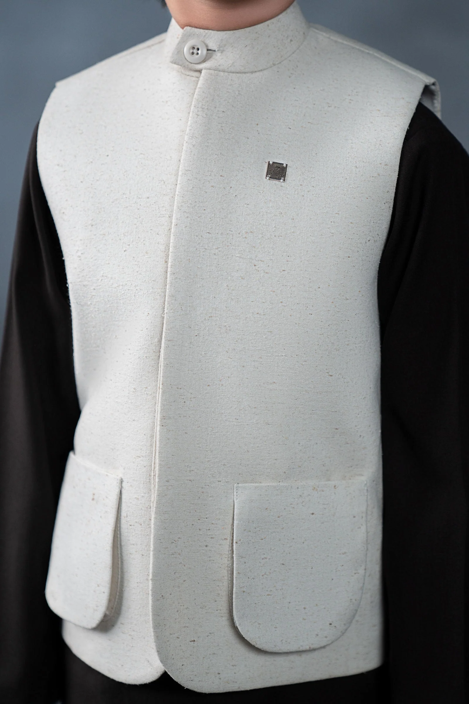 Natural Karandi Waistcoat