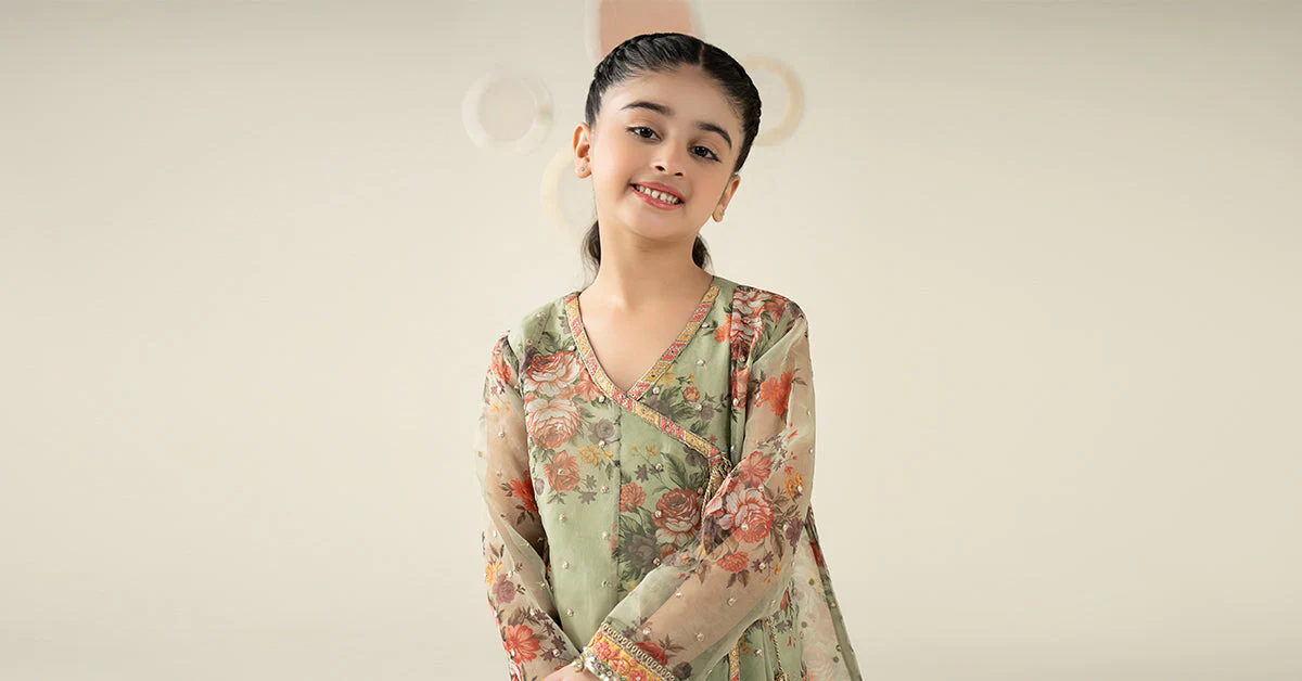 3 Piece Embroidered Organza Suit 263 3 Piece Embroidered Organza Suit