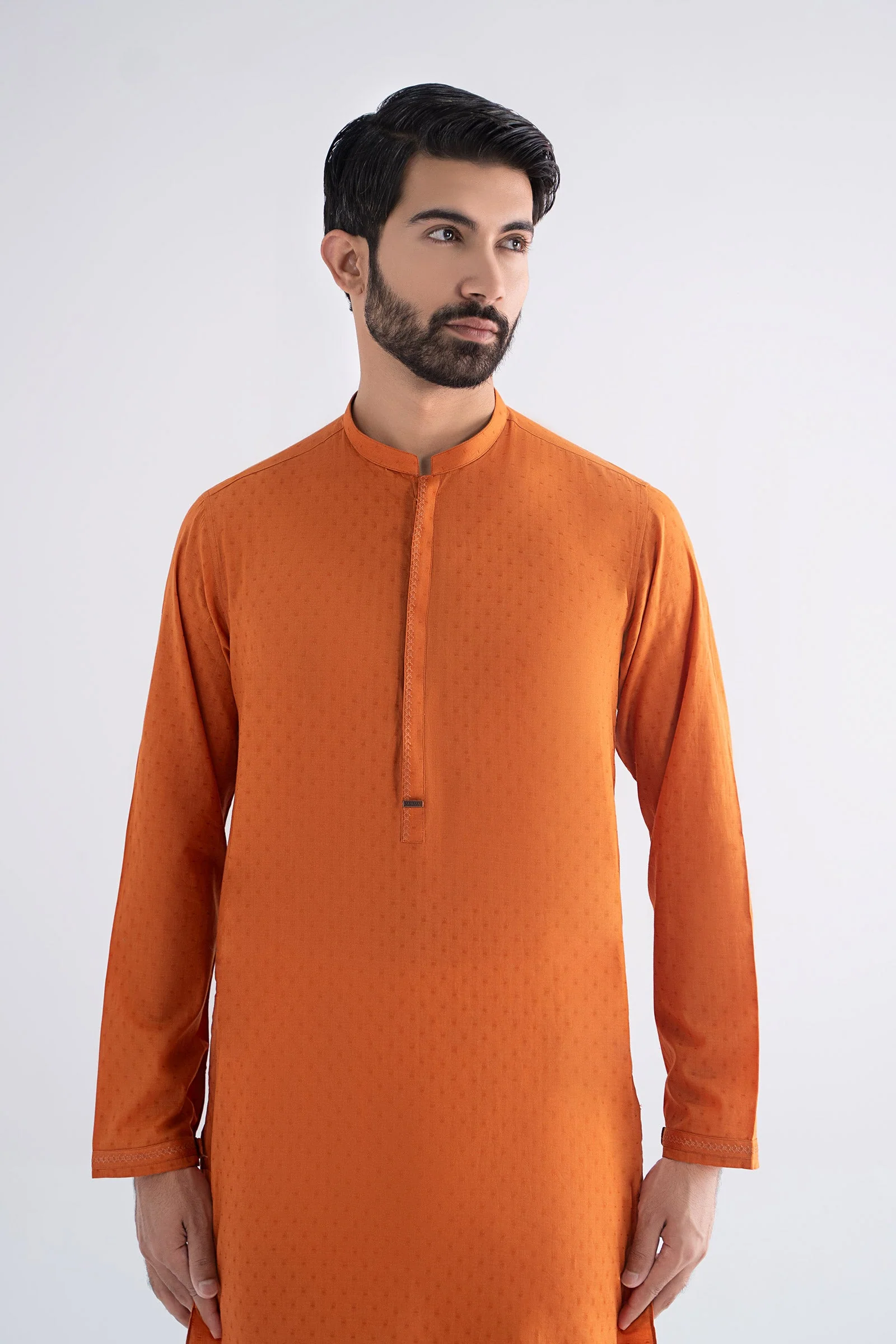 Embroidered Jacquard Kurta 3 Embroidered Jacquard Kurta