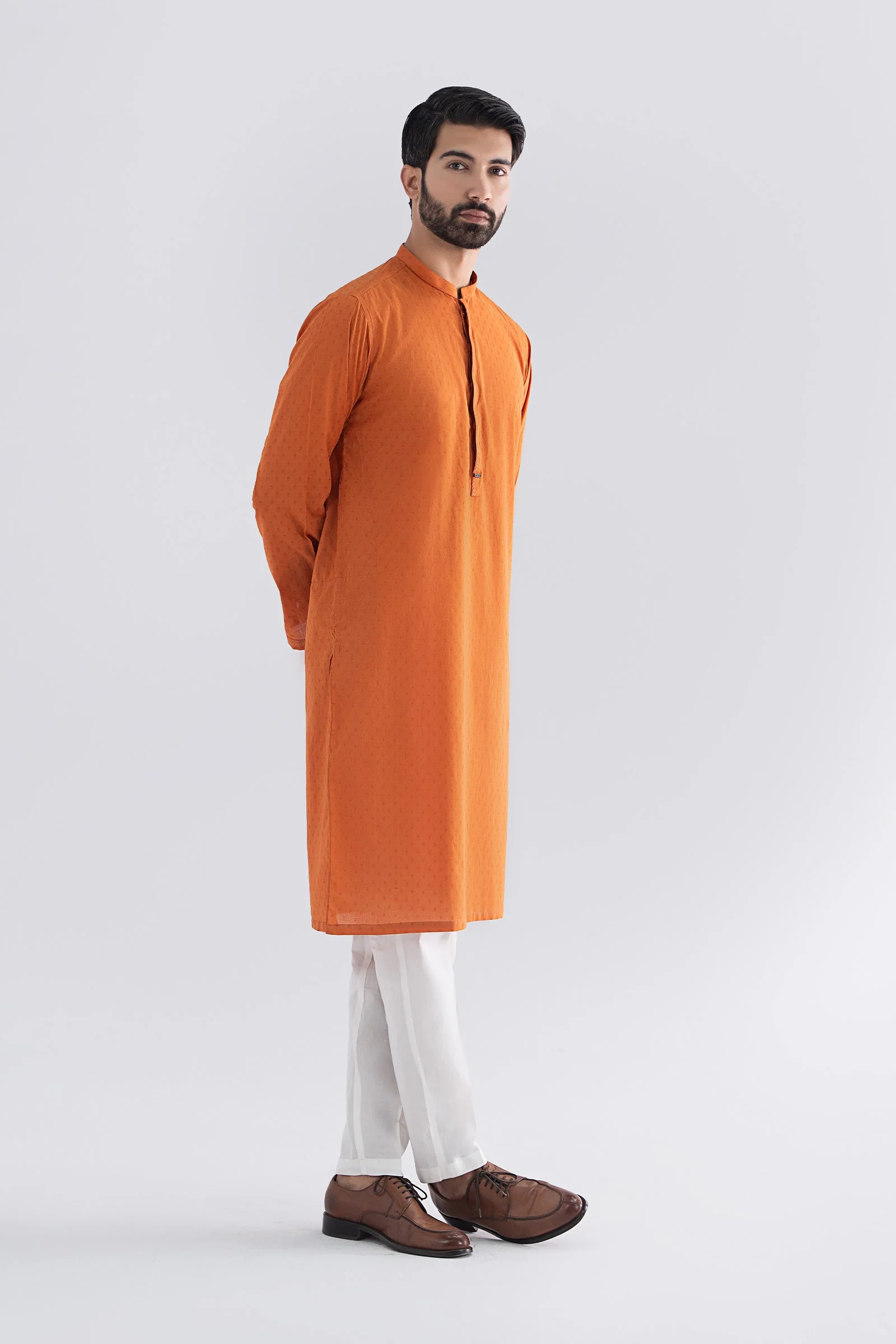 Embroidered Jacquard Kurta 7 Embroidered Jacquard Kurta