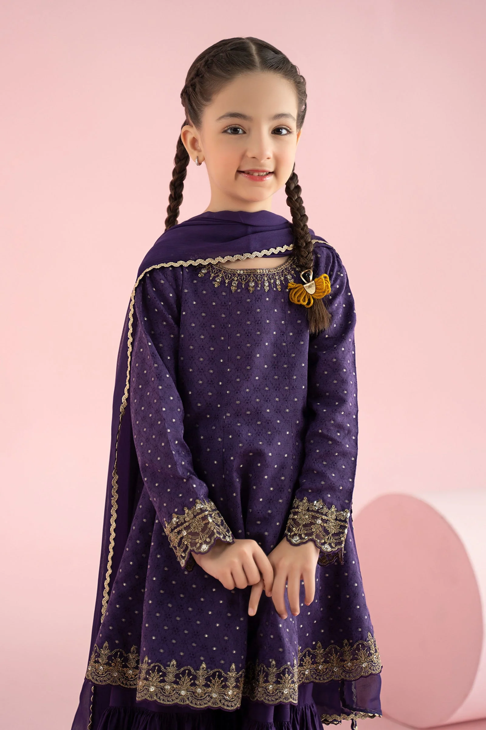 3 Piece Embroidered Filament Viscose Suit