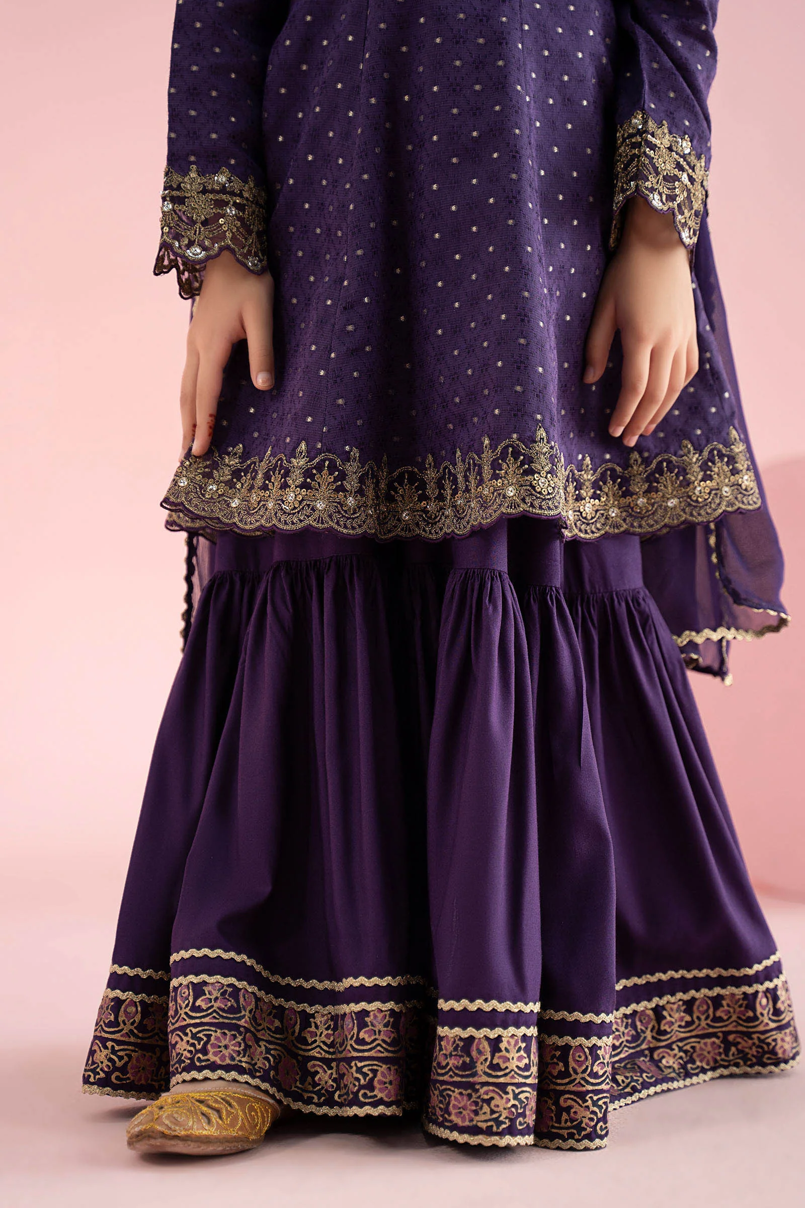 3 Piece Embroidered Filament Viscose Suit
