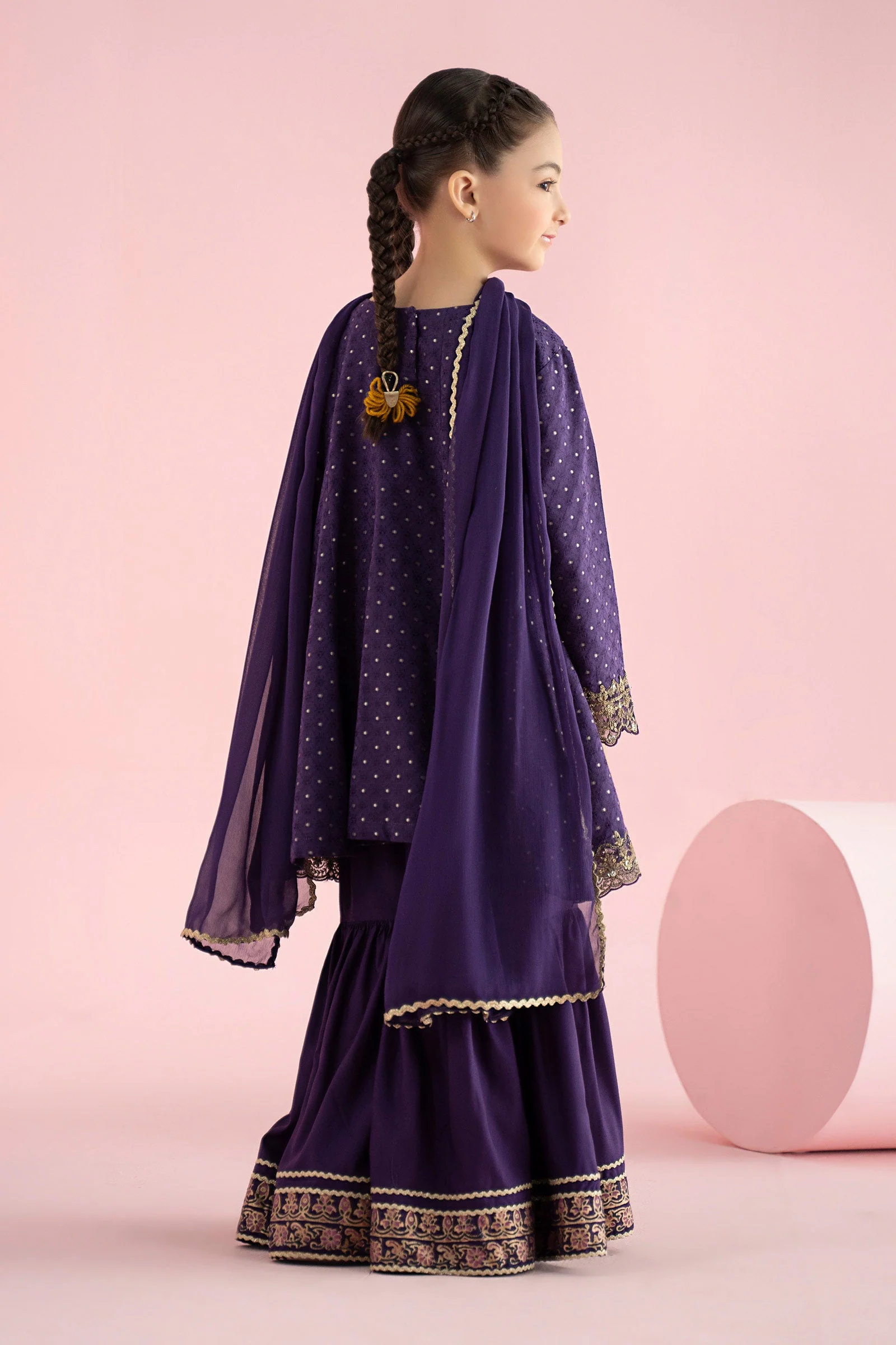 3 Piece Embroidered Filament Viscose Suit