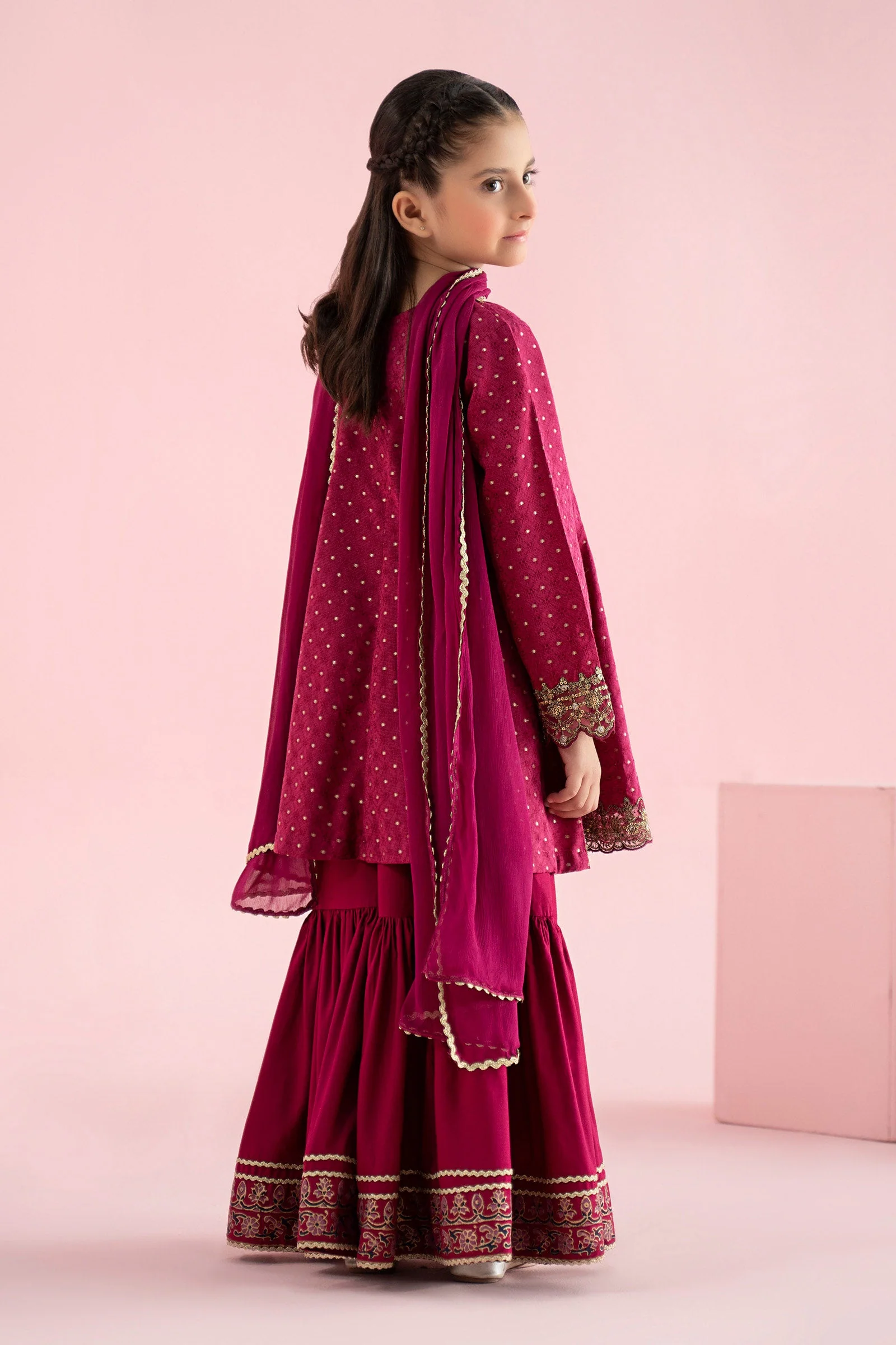 3 Piece Embroidered Filament Viscose Suit