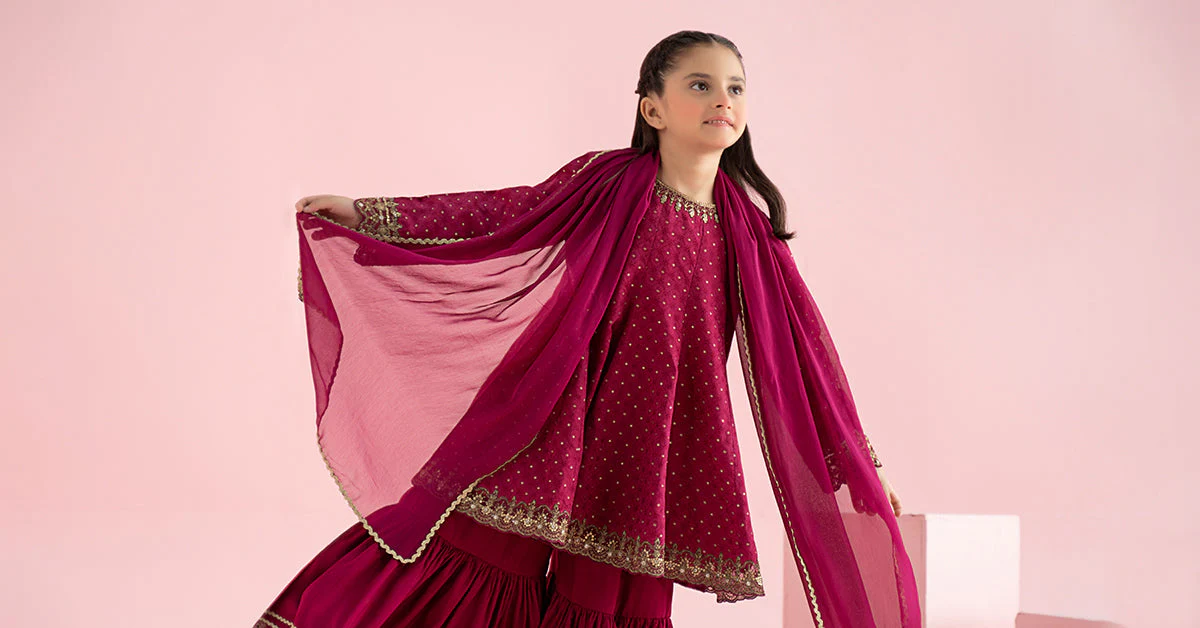 3 Piece Embroidered Filament Viscose Suit