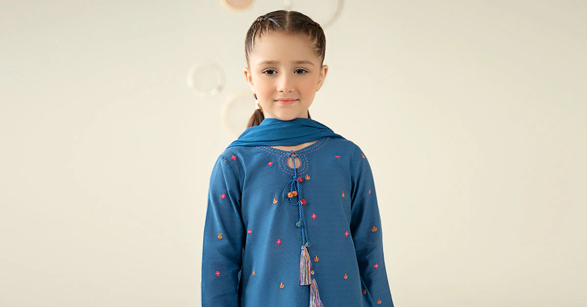 3 Piece Embroidered Cotton Silk Suit 9 3 Piece Embroidered Cotton Silk Suit