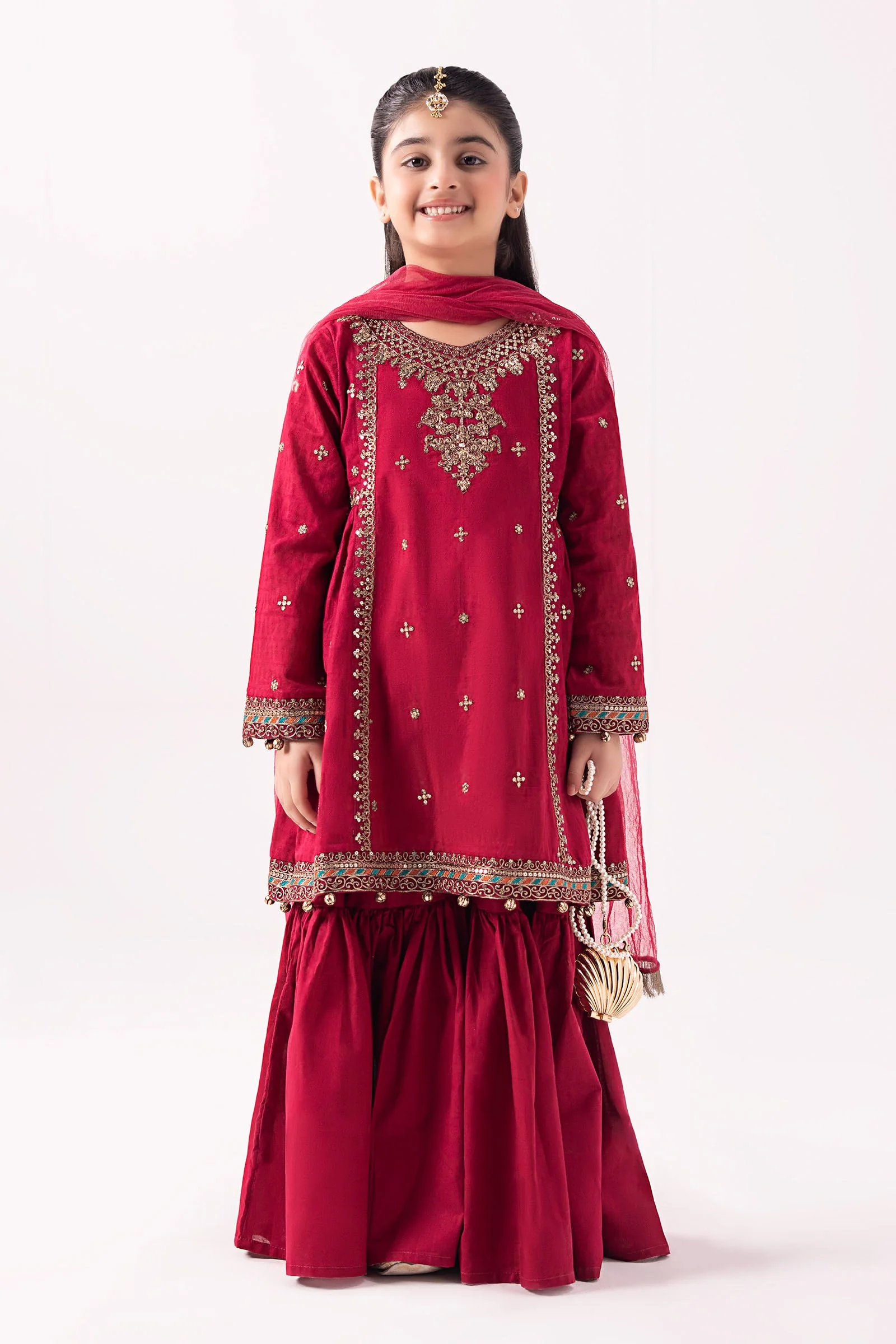 3 Piece Dyed Dobby Lawn Suit