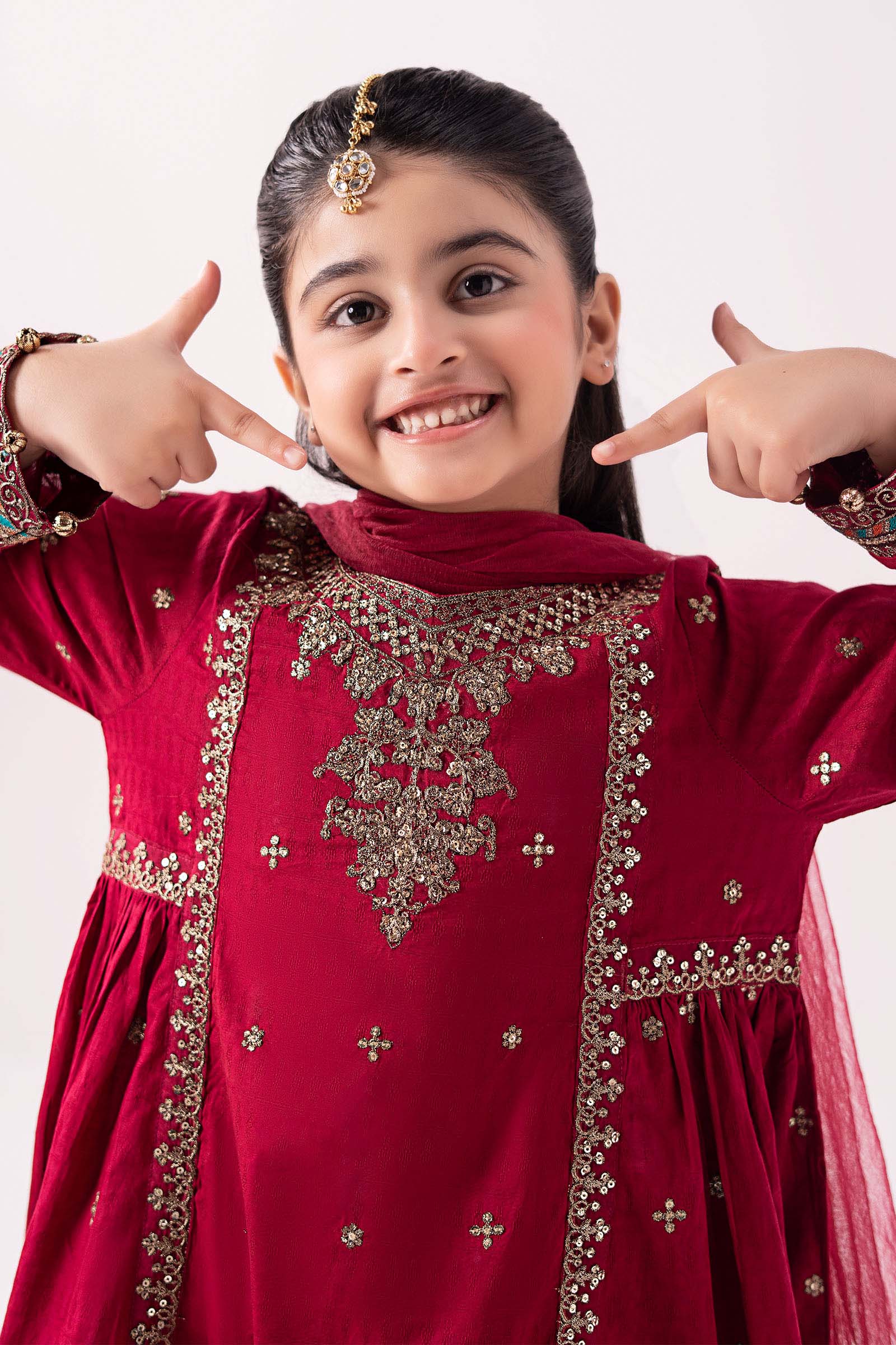 3 Piece Dyed Dobby Lawn Suit