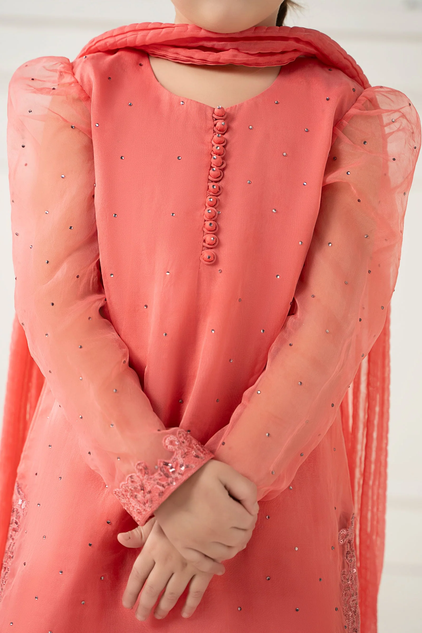 3 Piece Dyed Organza Suit 3 3 Piece Dyed Organza Suit