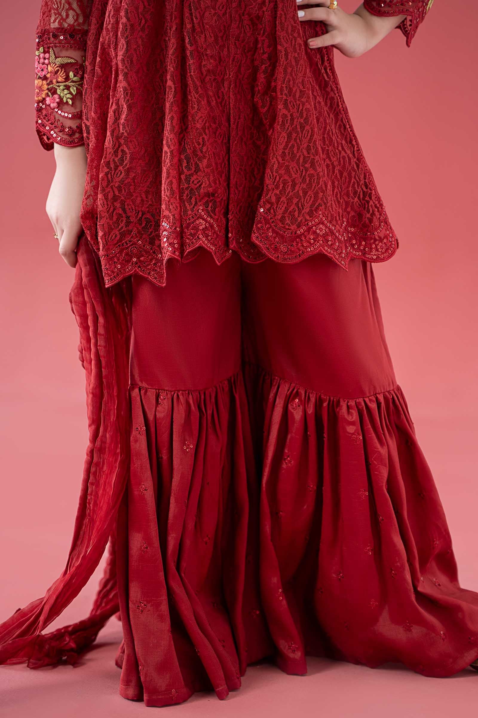 3 Piece Embroidered Chantelle Suit