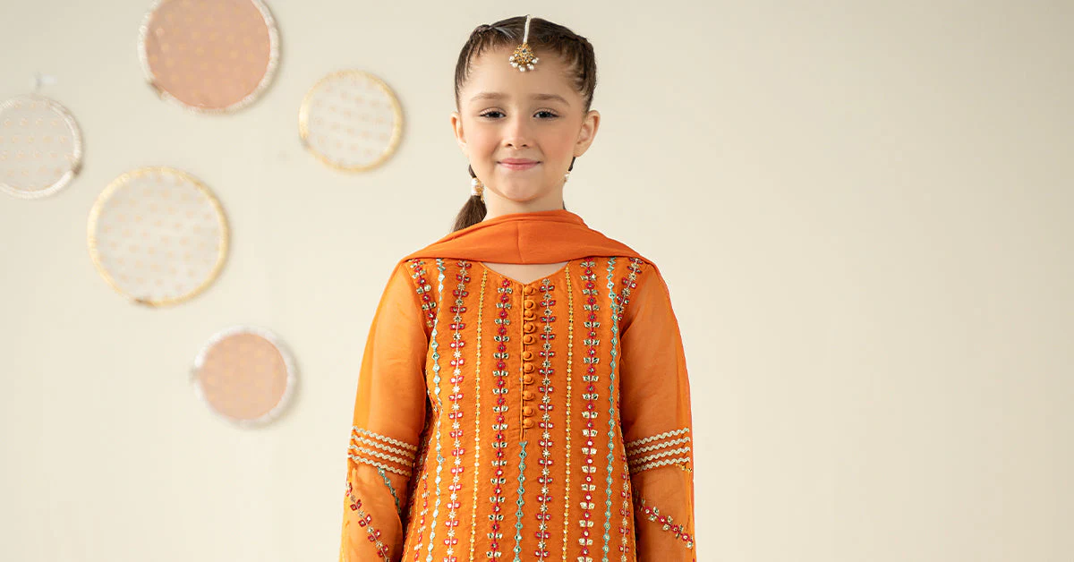 3 Piece Embroidered Organza Suit 232 3 Piece Embroidered Organza Suit