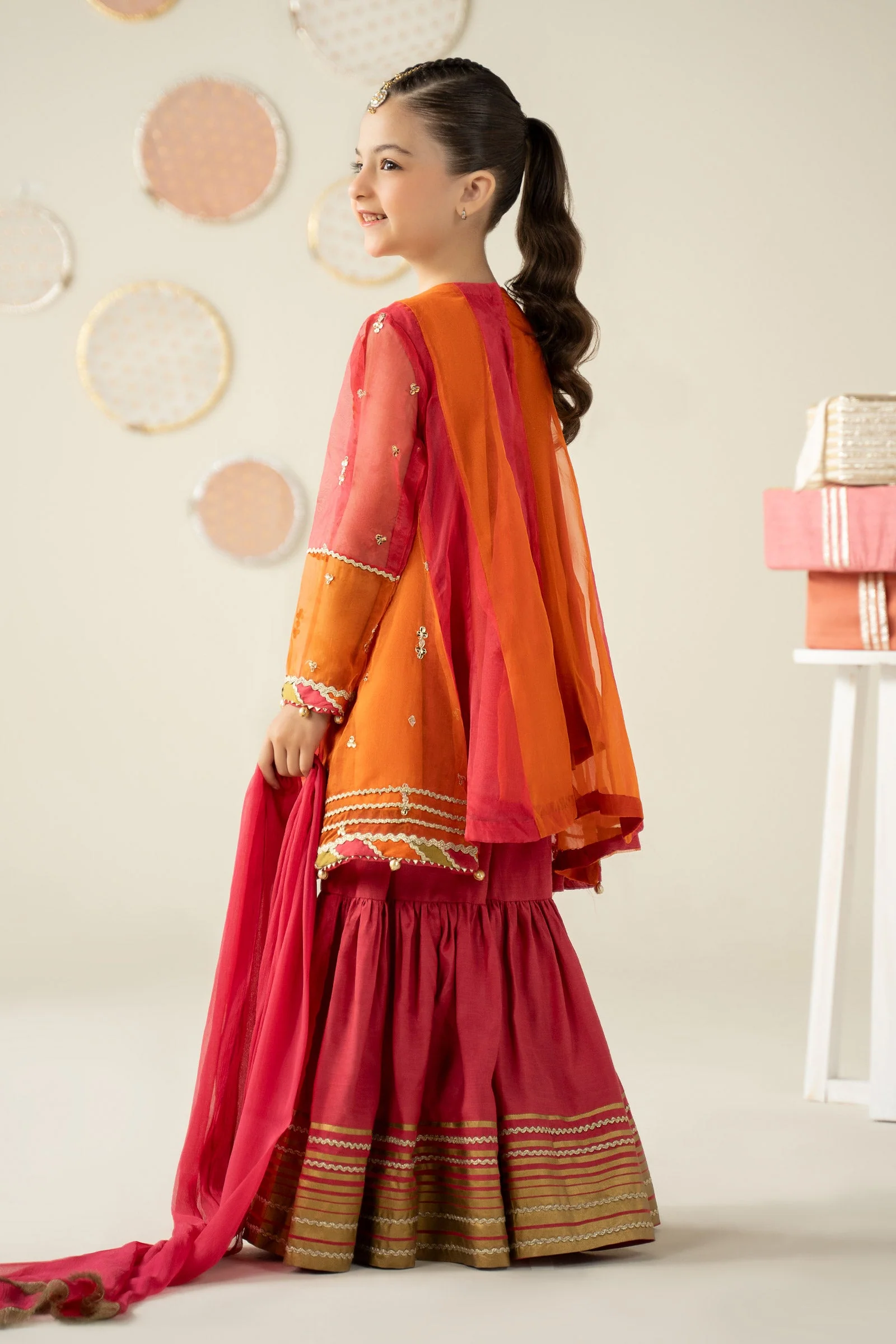 3 Piece Embroidered Organza Suit 224 3 Piece Embroidered Organza Suit