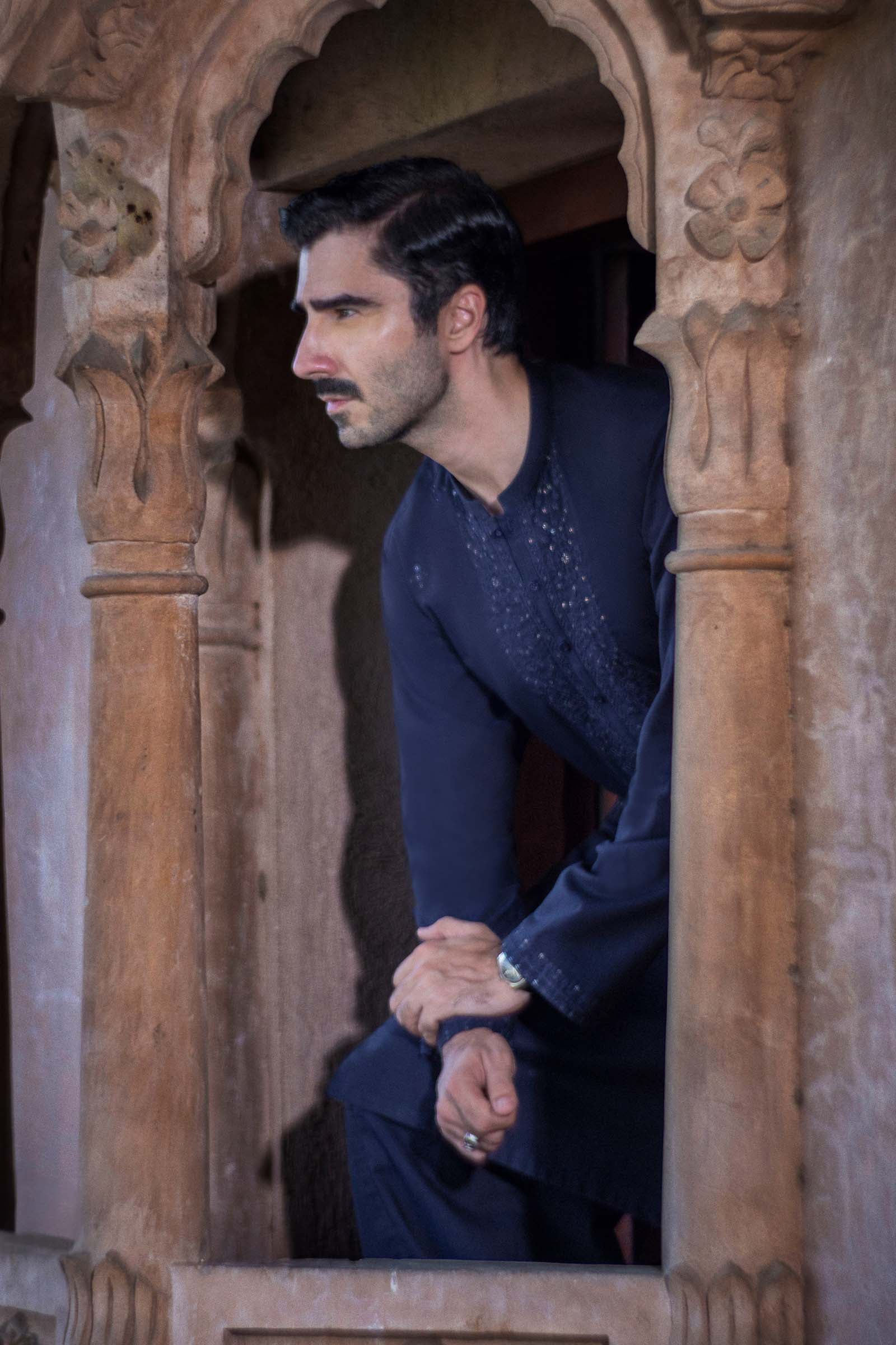 2 Piece Blended Khaddar Suit