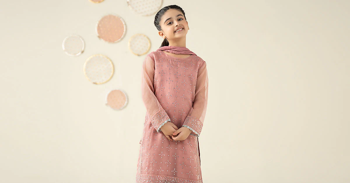 3 Piece Embellished Organza Suit