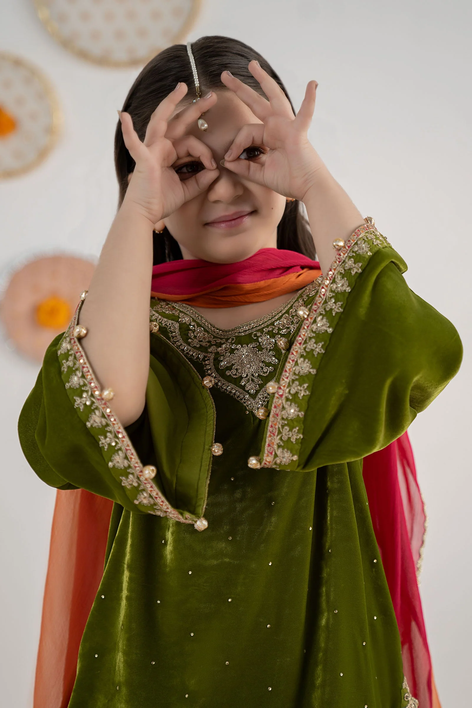 3 Piece Embroidered Velvet Suit 125 3 Piece Embroidered Velvet Suit