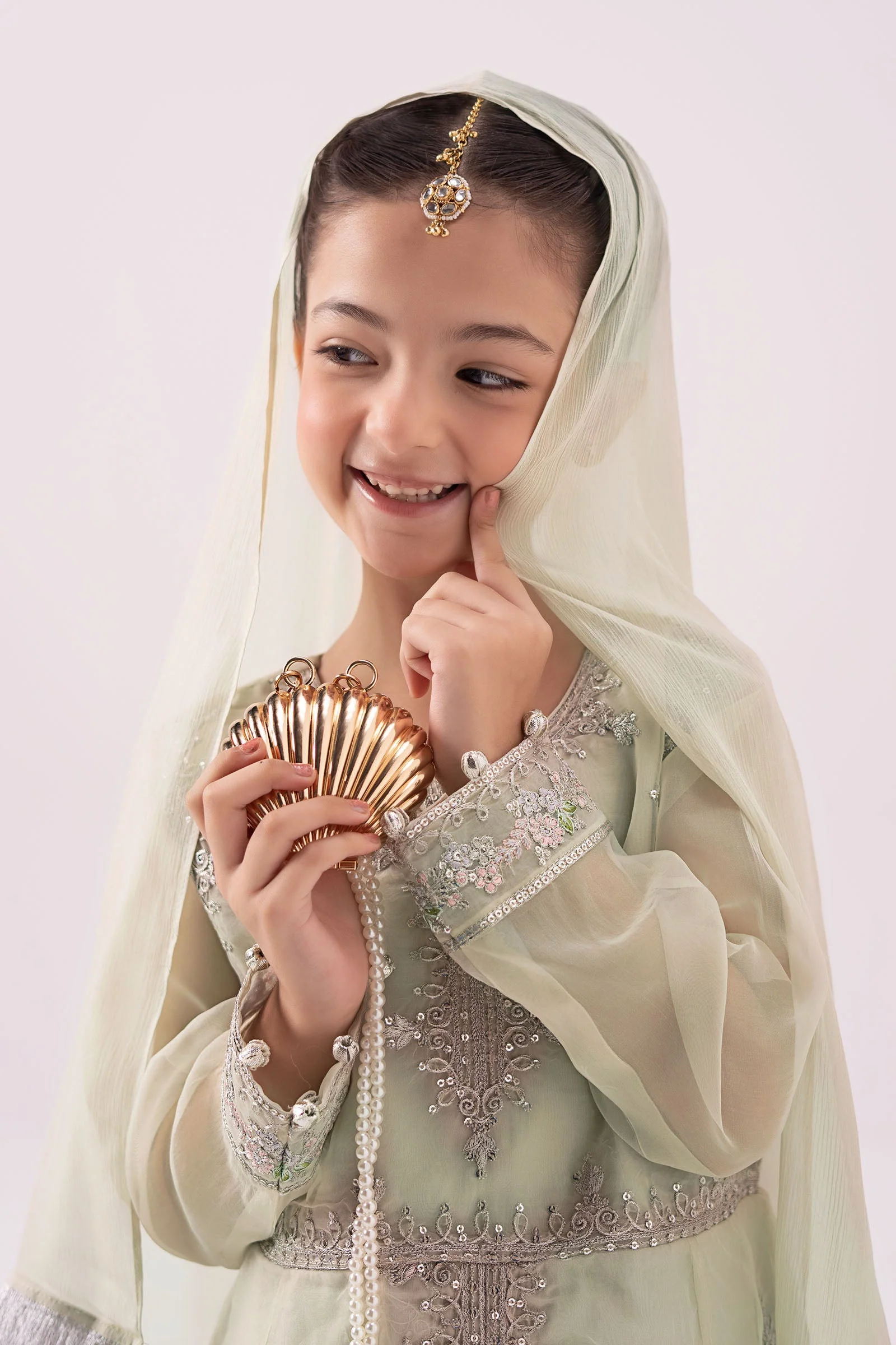 3 Piece Embroidered Organza Suit 211 3 Piece Embroidered Organza Suit