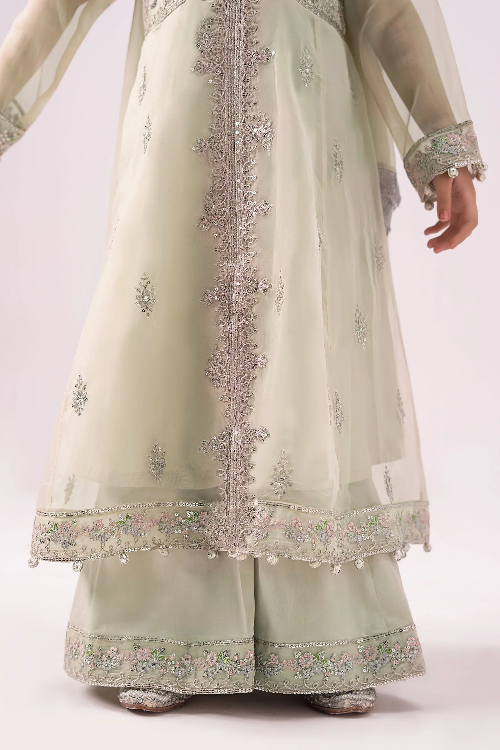 3 Piece Embroidered Organza Suit 213 3 Piece Embroidered Organza Suit