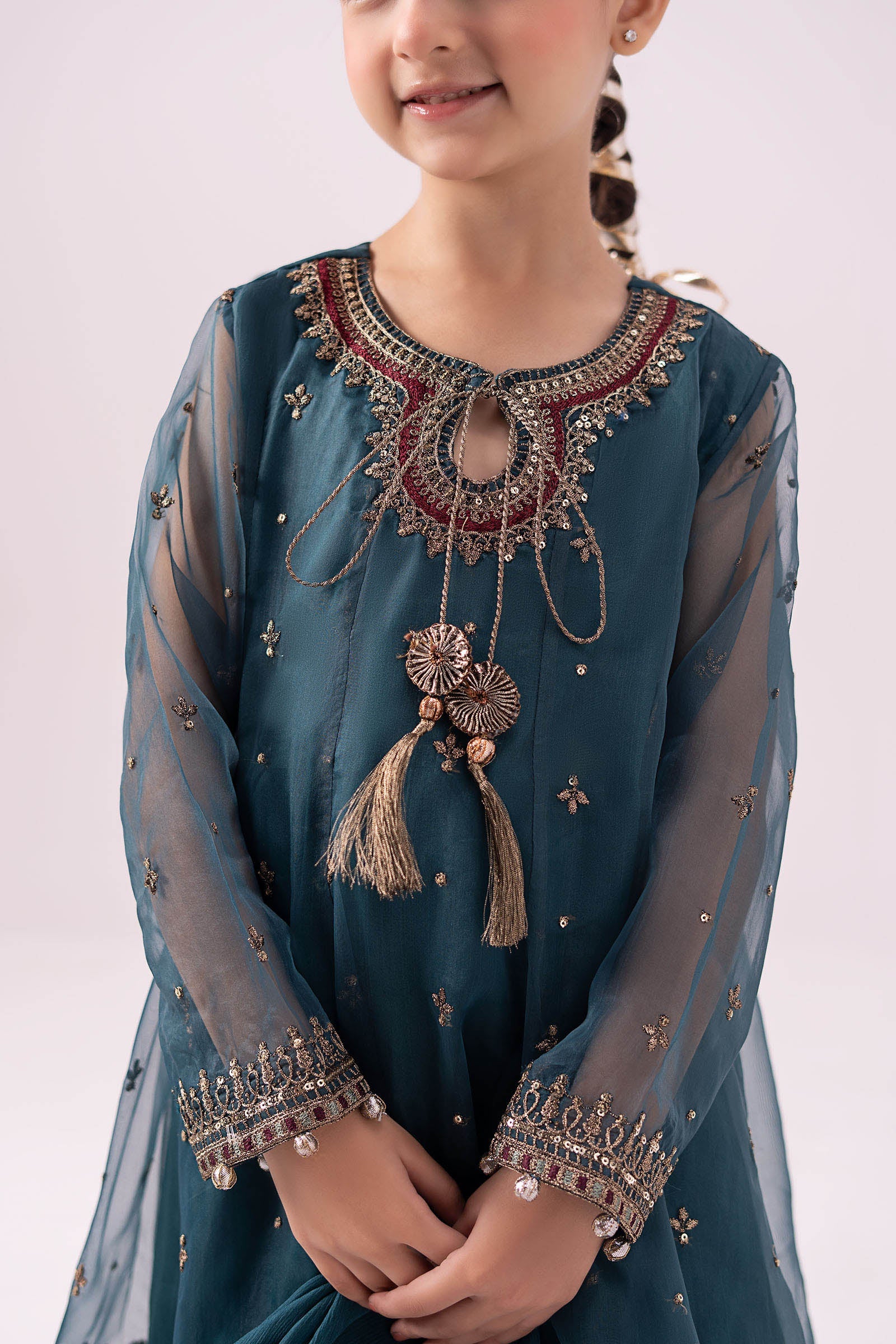 3 piece embroidered organza suit 193 3 piece embroidered organza suit