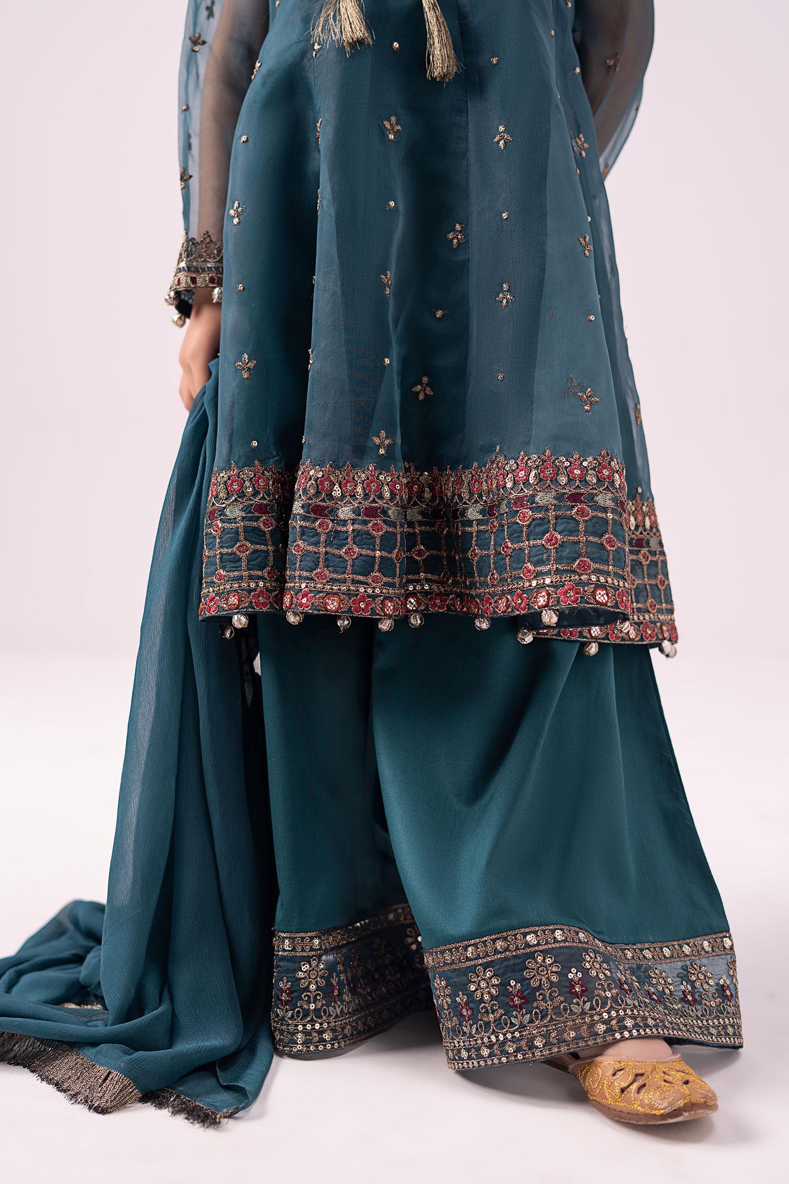 3 piece embroidered organza suit 194 3 piece embroidered organza suit