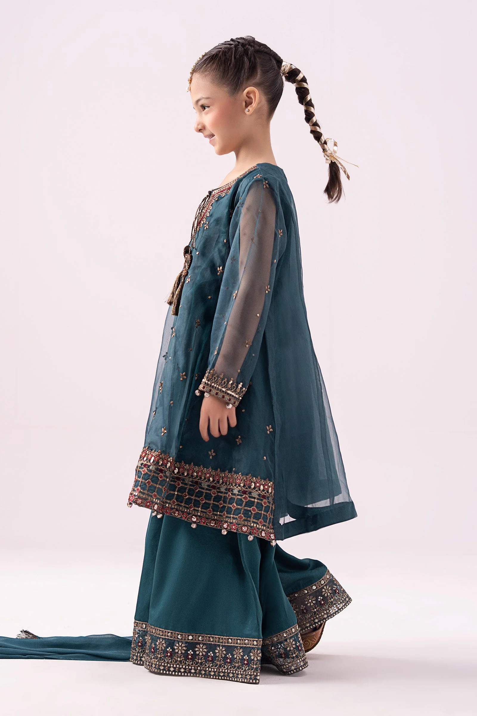 3 piece embroidered organza suit 195 3 piece embroidered organza suit