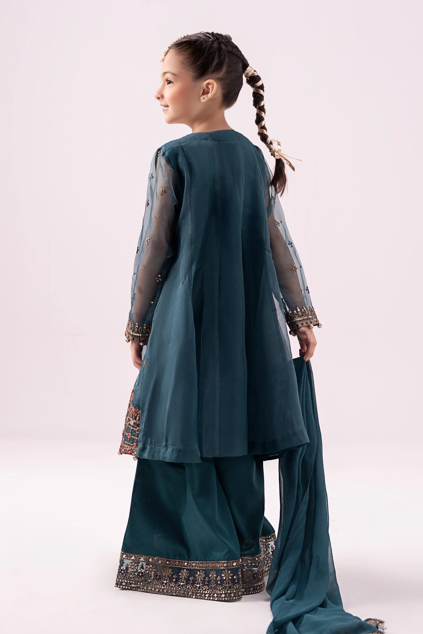 3 piece embroidered organza suit 197 3 piece embroidered organza suit