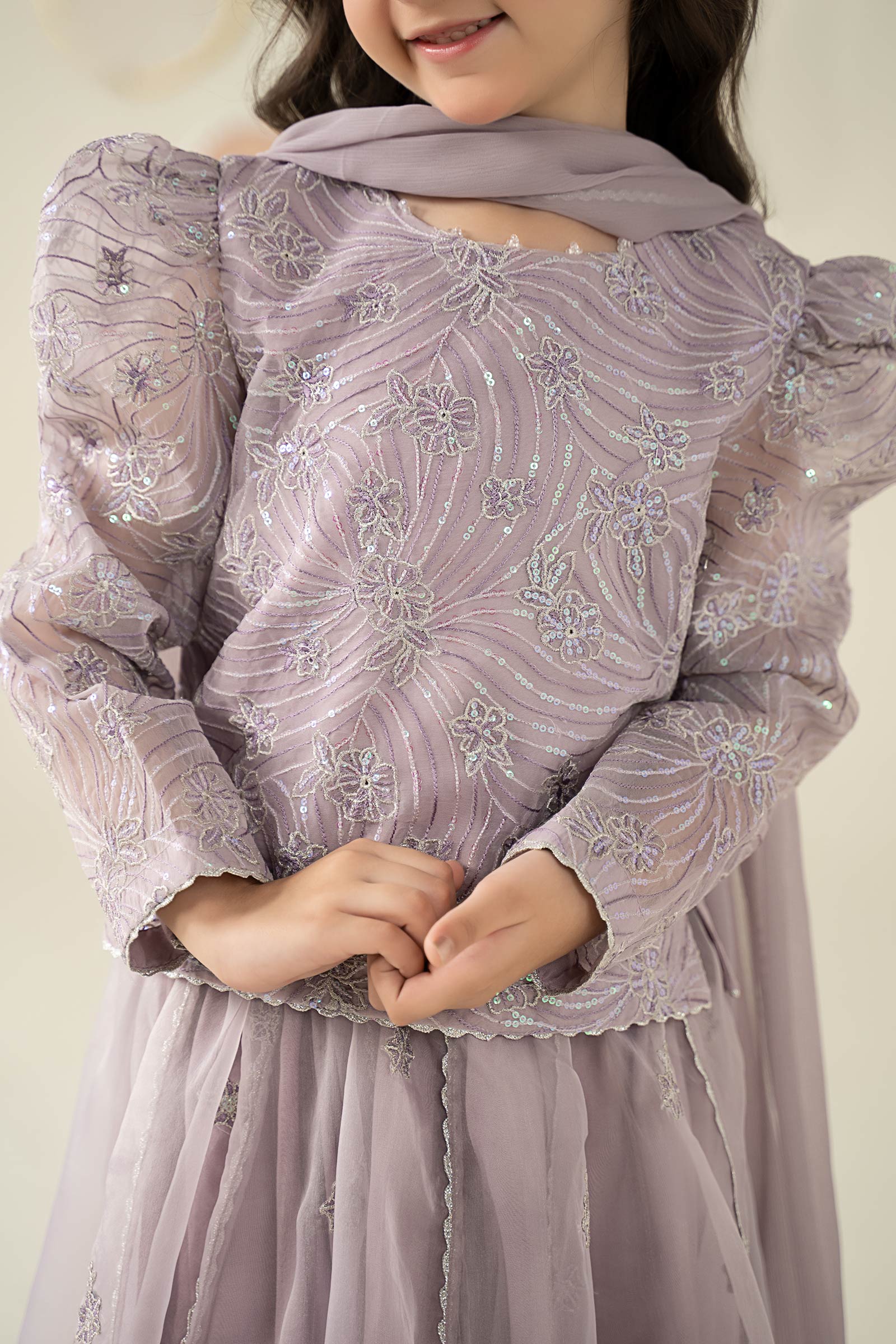 3 Piece Embroidered Organza Suit 183 3 Piece Embroidered Organza Suit