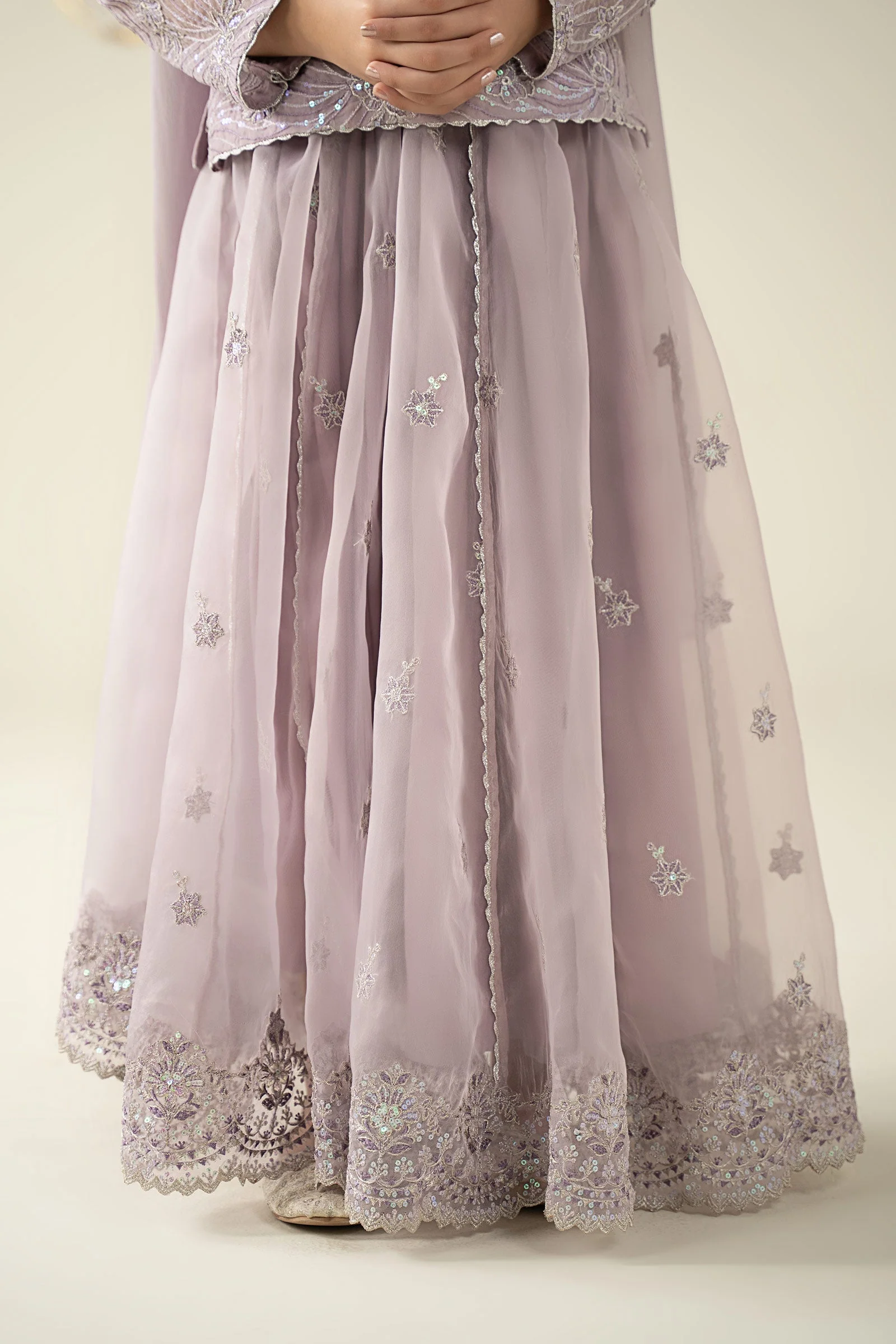 3 Piece Embroidered Organza Suit 184 3 Piece Embroidered Organza Suit