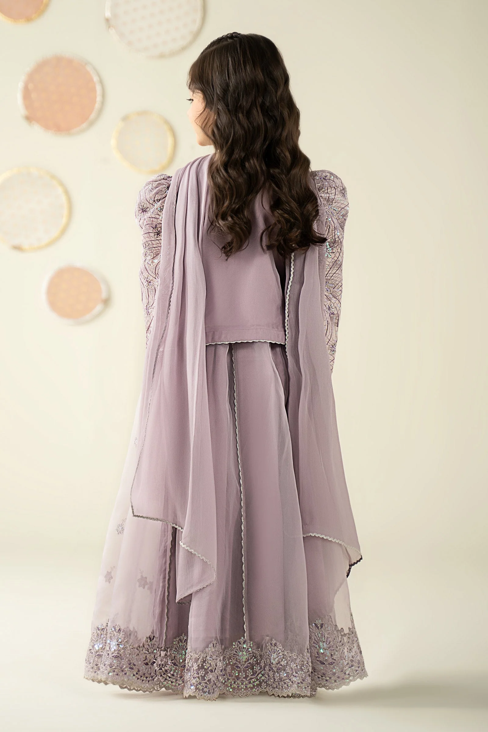 3 Piece Embroidered Organza Suit 187 3 Piece Embroidered Organza Suit