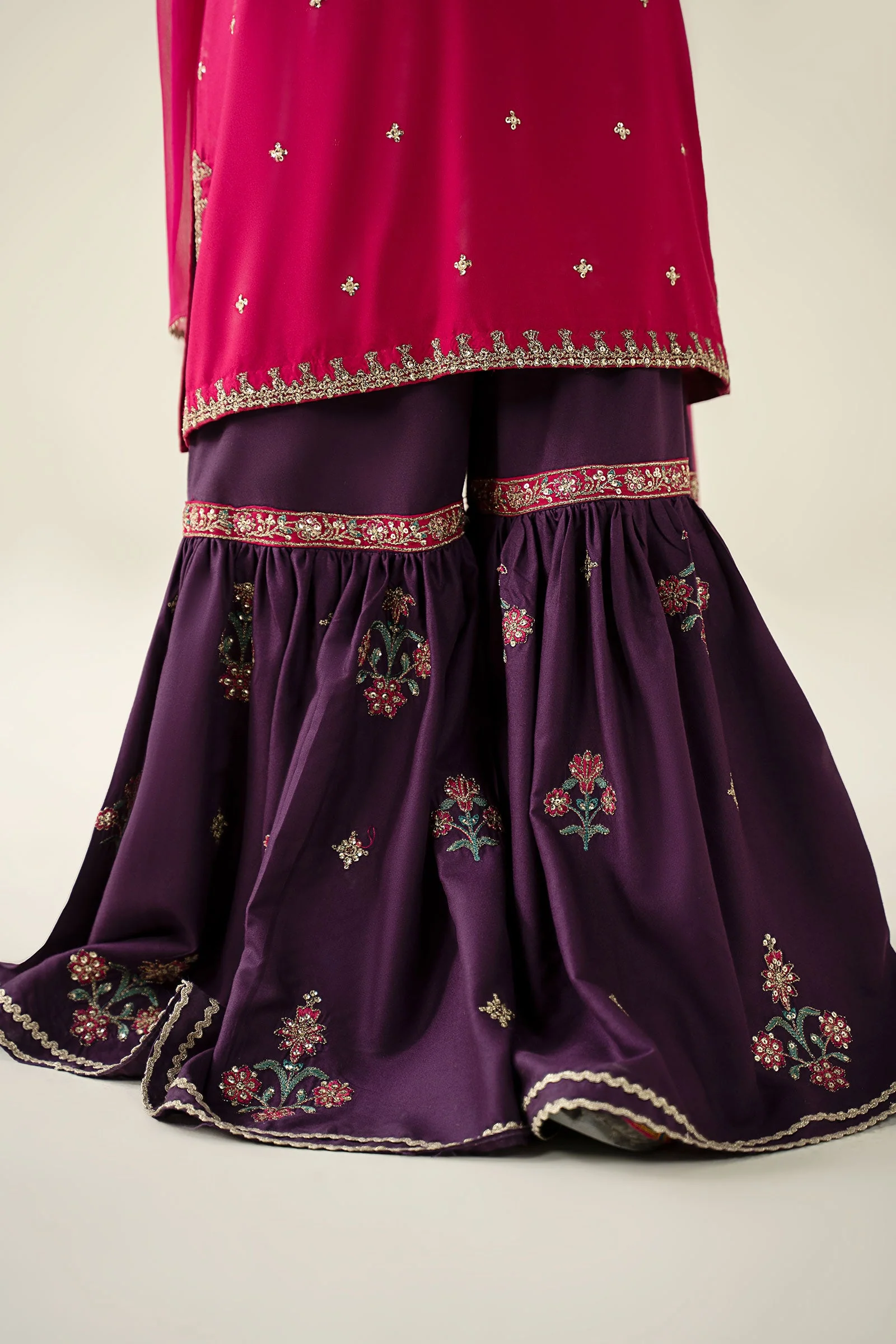 3 Piece Embroidered Linen Suit