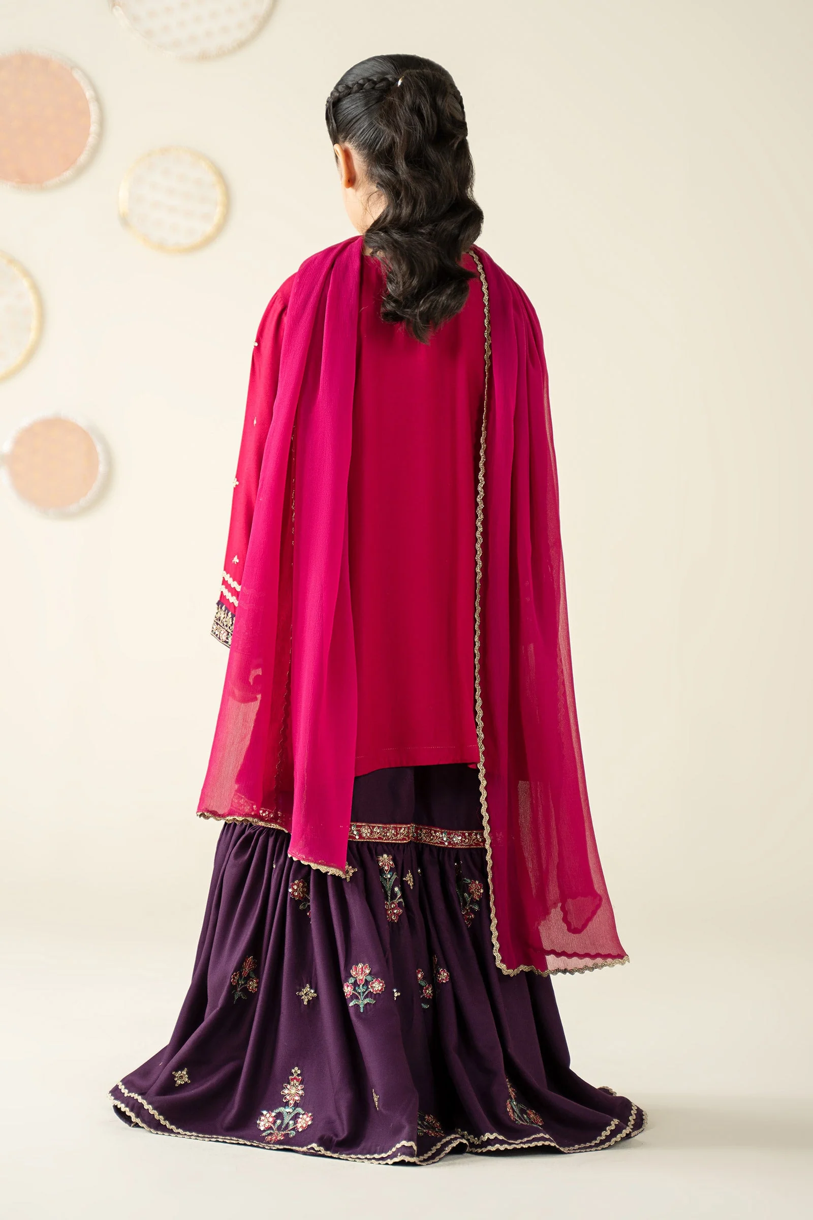 3 Piece Embroidered Linen Suit