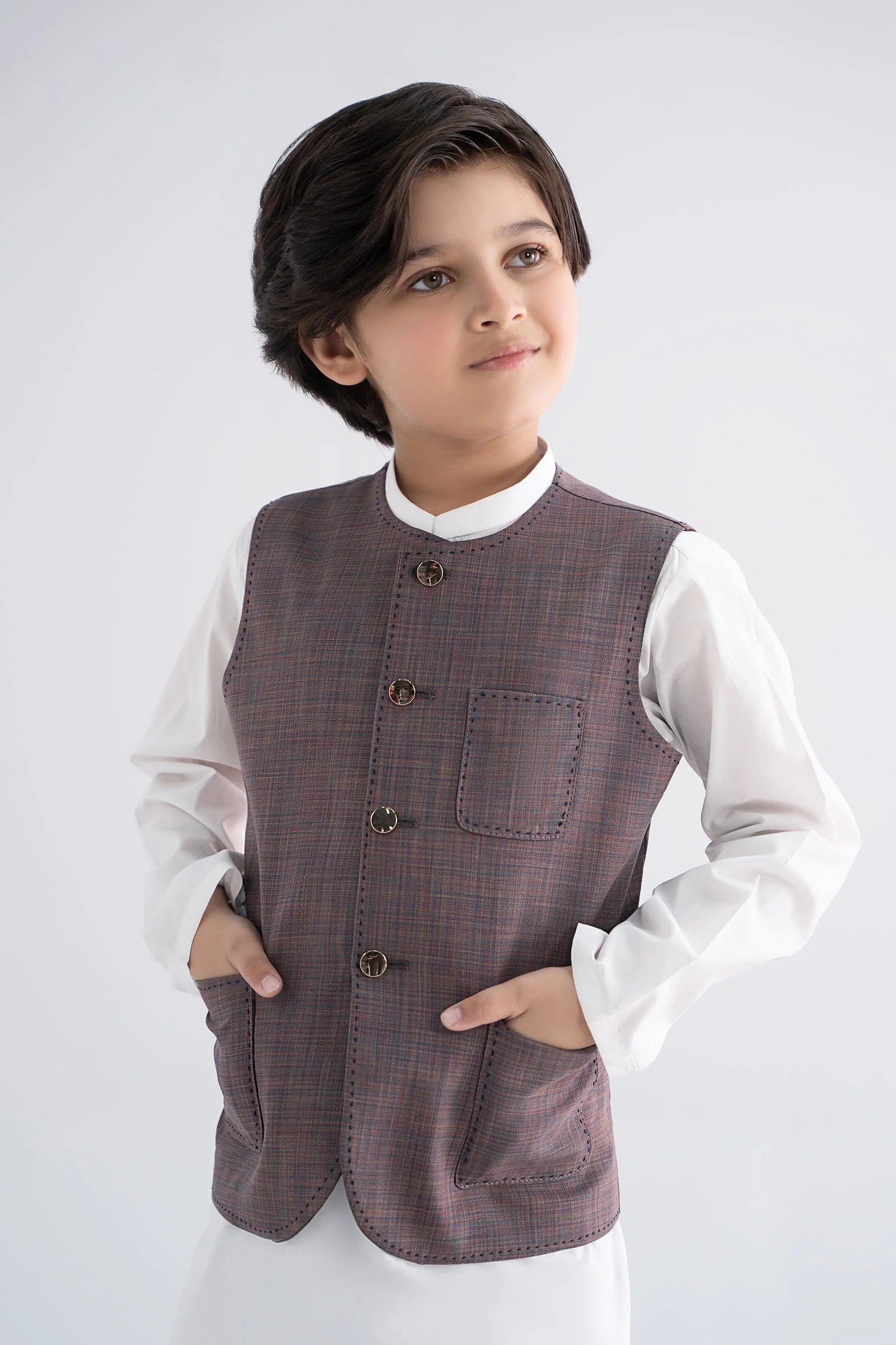 Blended Peach Waistcoat