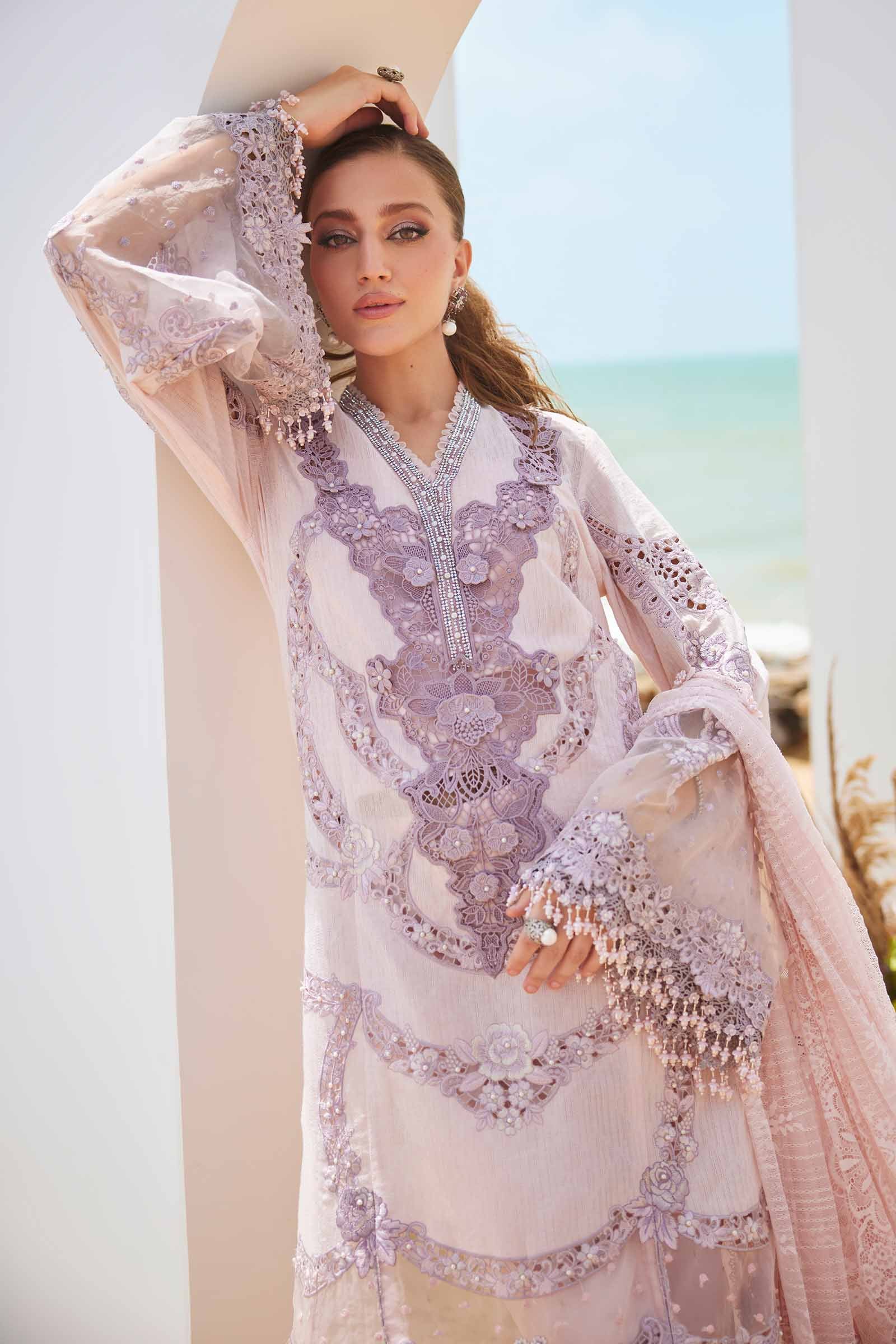 3 Piece Unstitched Embroidered Jacquard Lawn Suit | EID LAWN-25-02