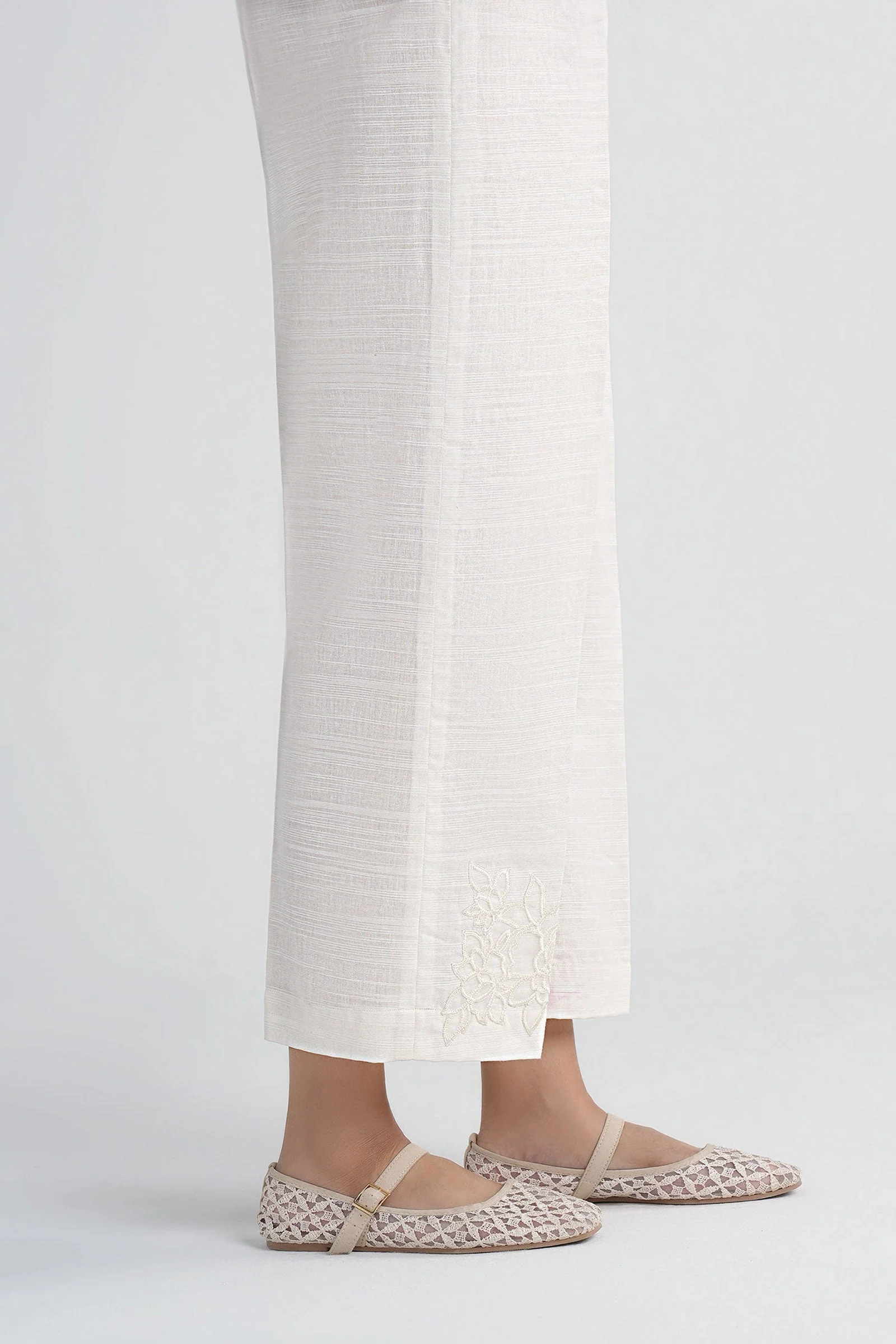 Dyed Slub Khaddar Trouser 3 Dyed Slub Khaddar Trouser