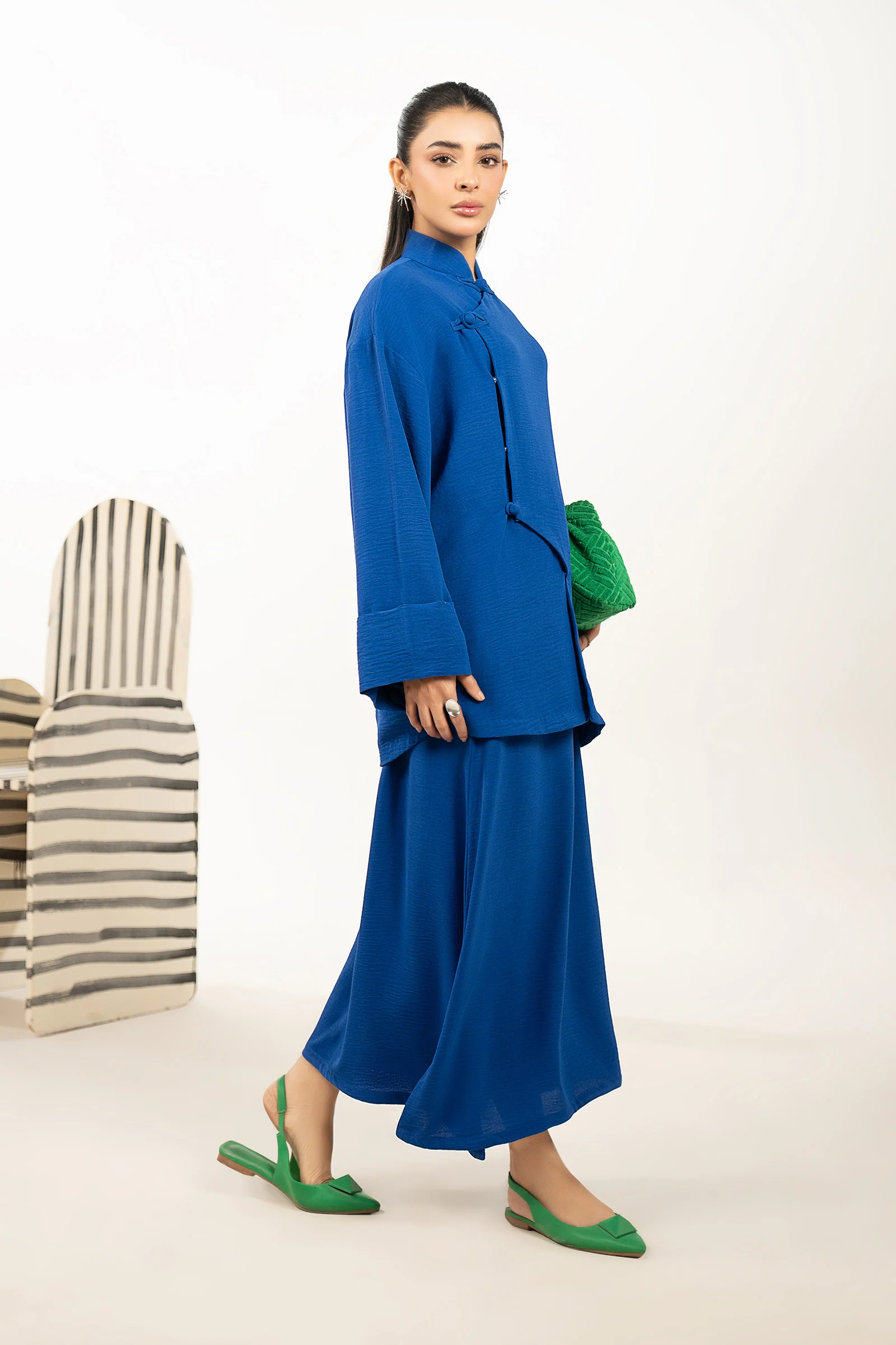 2 Pc Dyed Poly Viscose Suit