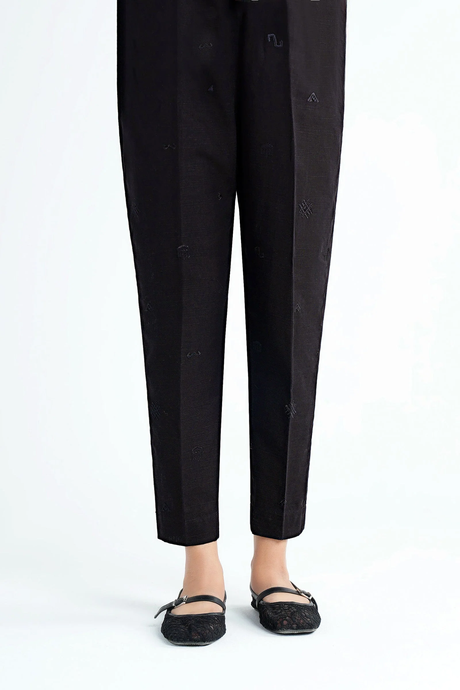 Dyed Slub Khaddar Trouser